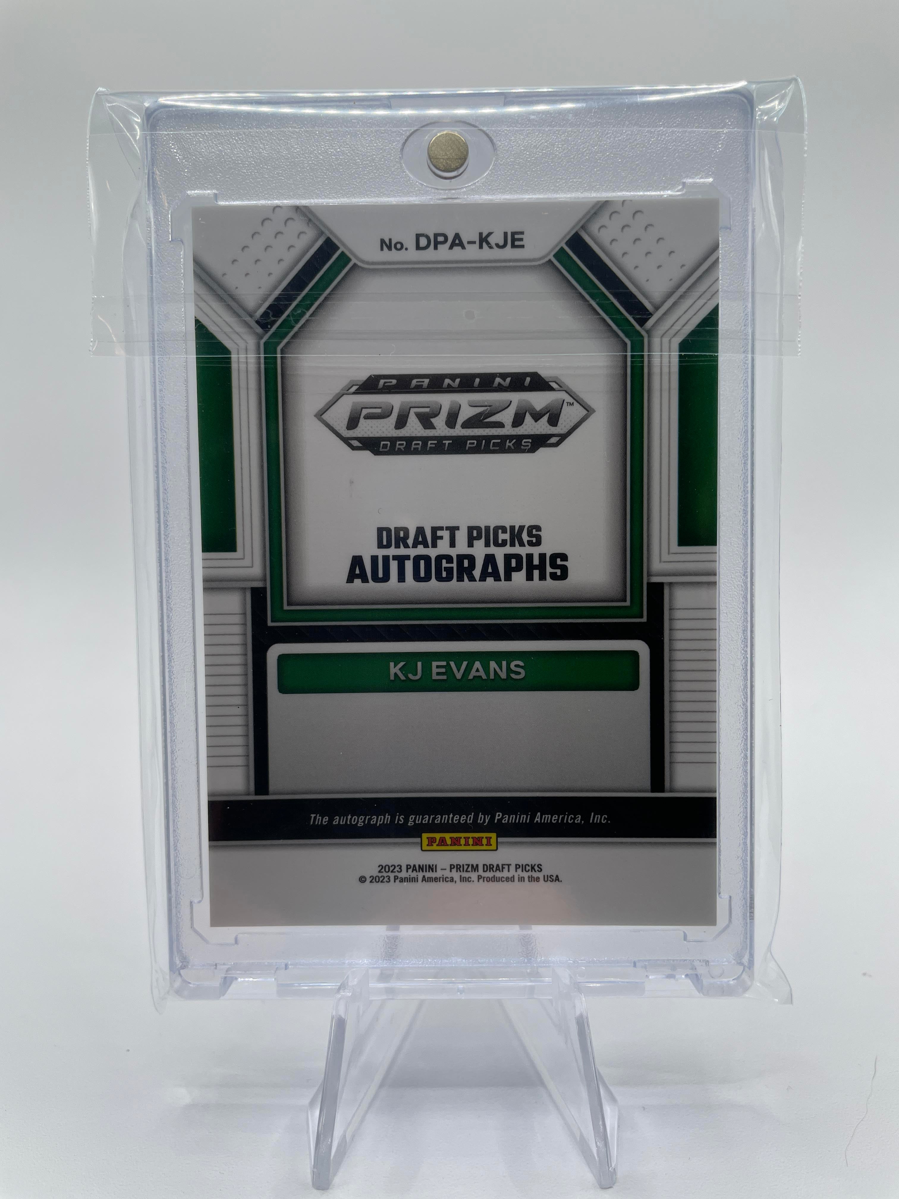 2023-24 Panini Prizm Draft Picks Kwame KJ Evans Rookie Auto #DPA-KJE