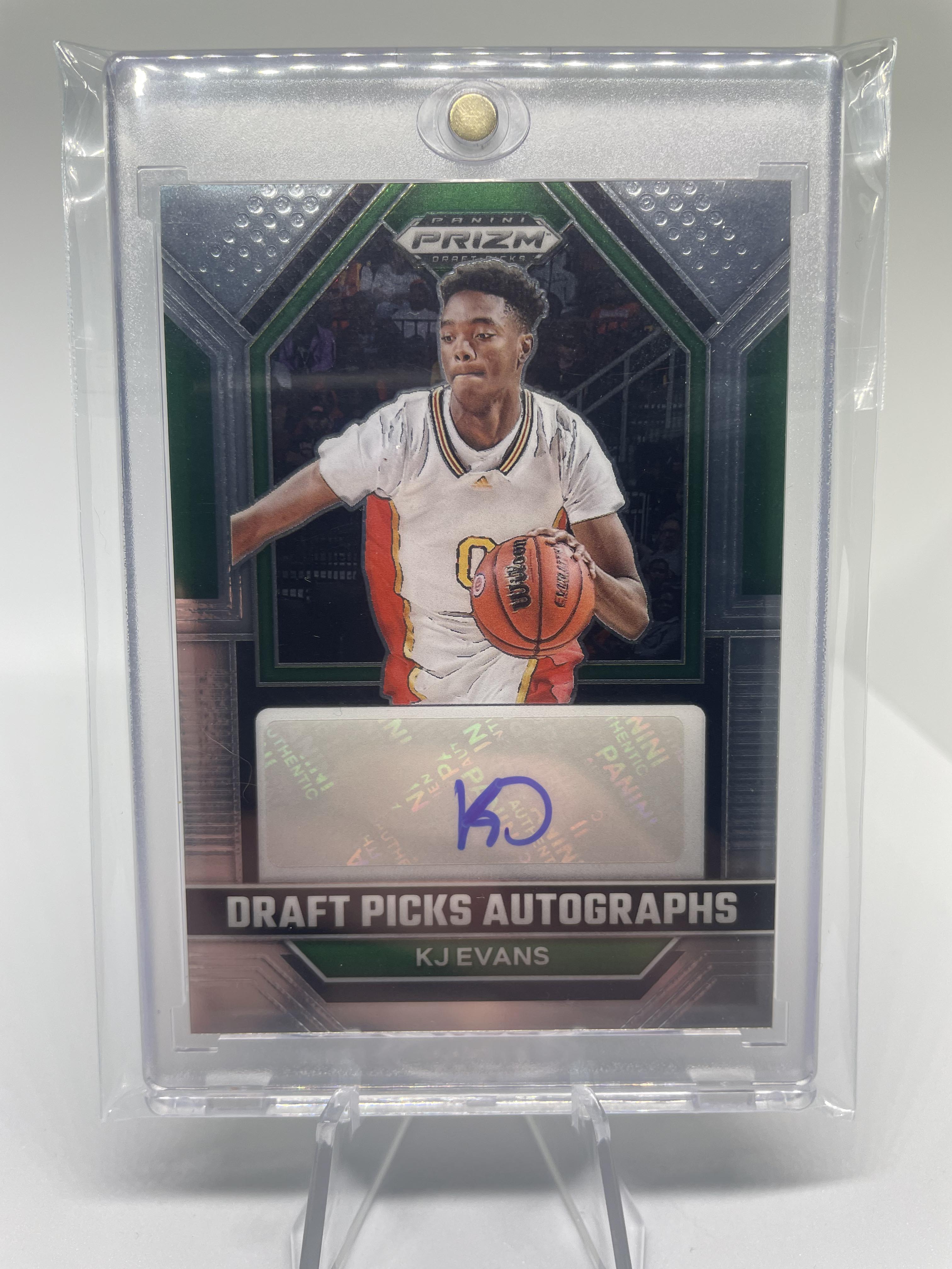 2023-24 Panini Prizm Draft Picks Kwame KJ Evans Rookie Auto #DPA-KJE