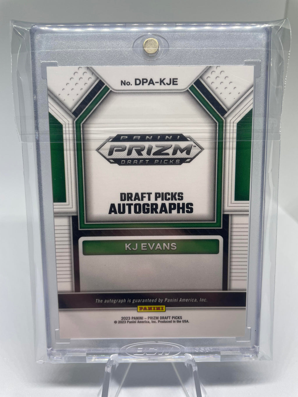 2023-24 Panini Prizm Draft Picks Kwame KJ Evans Rookie Auto #DPA-KJE