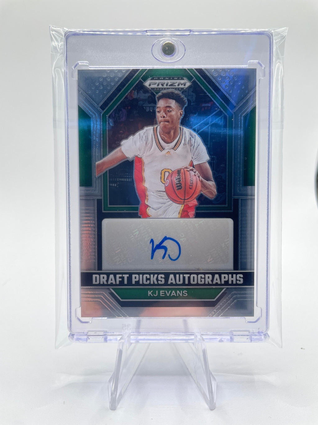 2023-24 Panini Prizm Draft Picks Kwame KJ Evans Rookie Auto #DPA-KJE