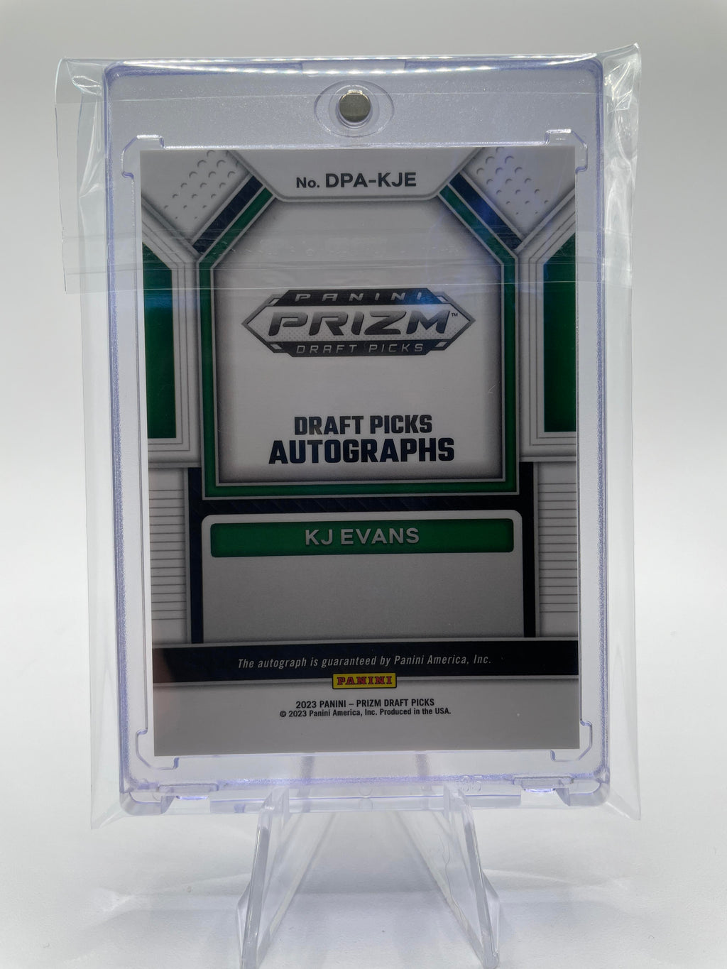 2023-24 Panini Prizm Draft Picks Kwame KJ Evans Rookie Auto #DPA-KJE