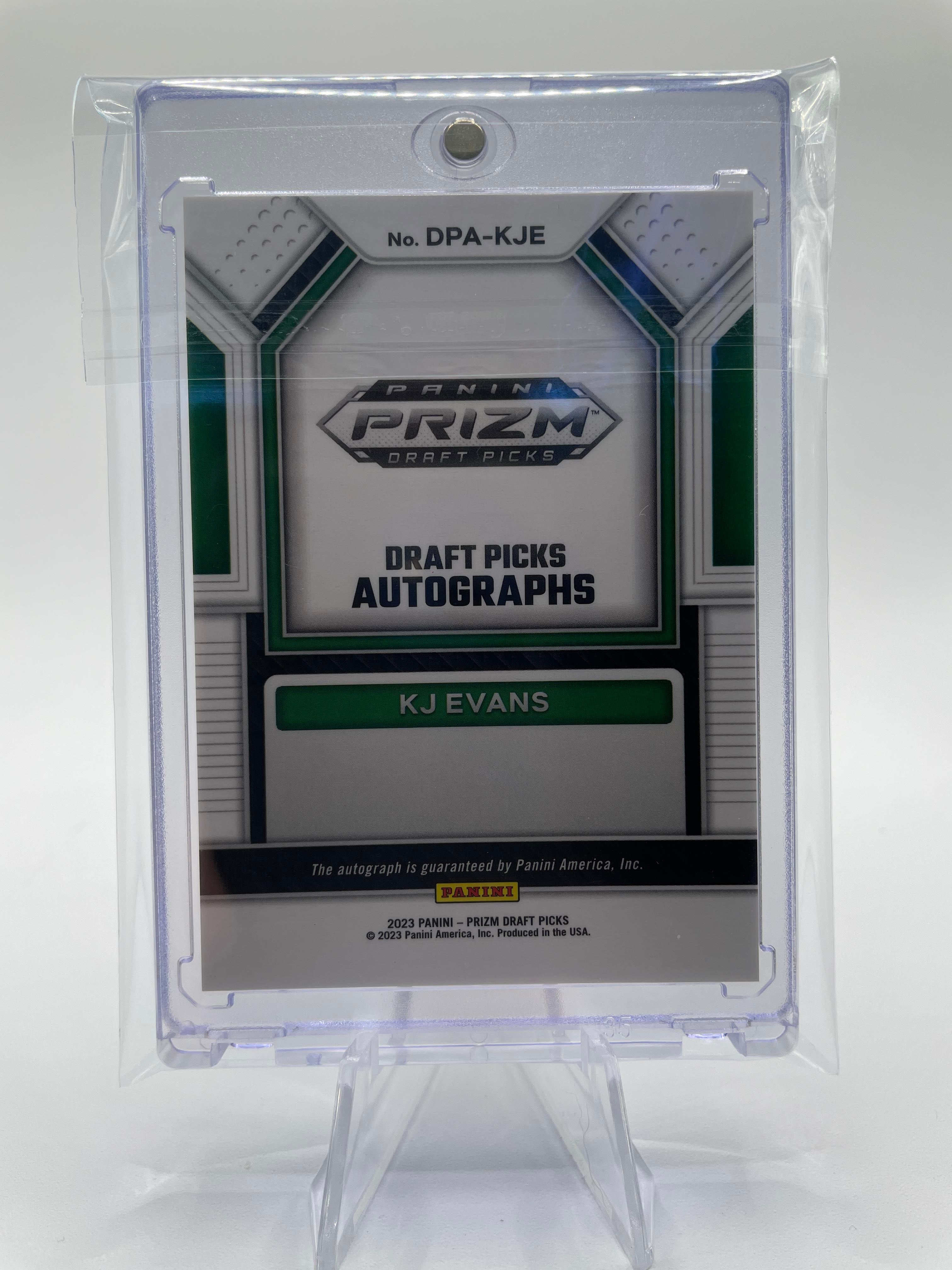 2023-24 Panini Prizm Draft Picks Kwame KJ Evans Rookie Auto #DPA-KJE