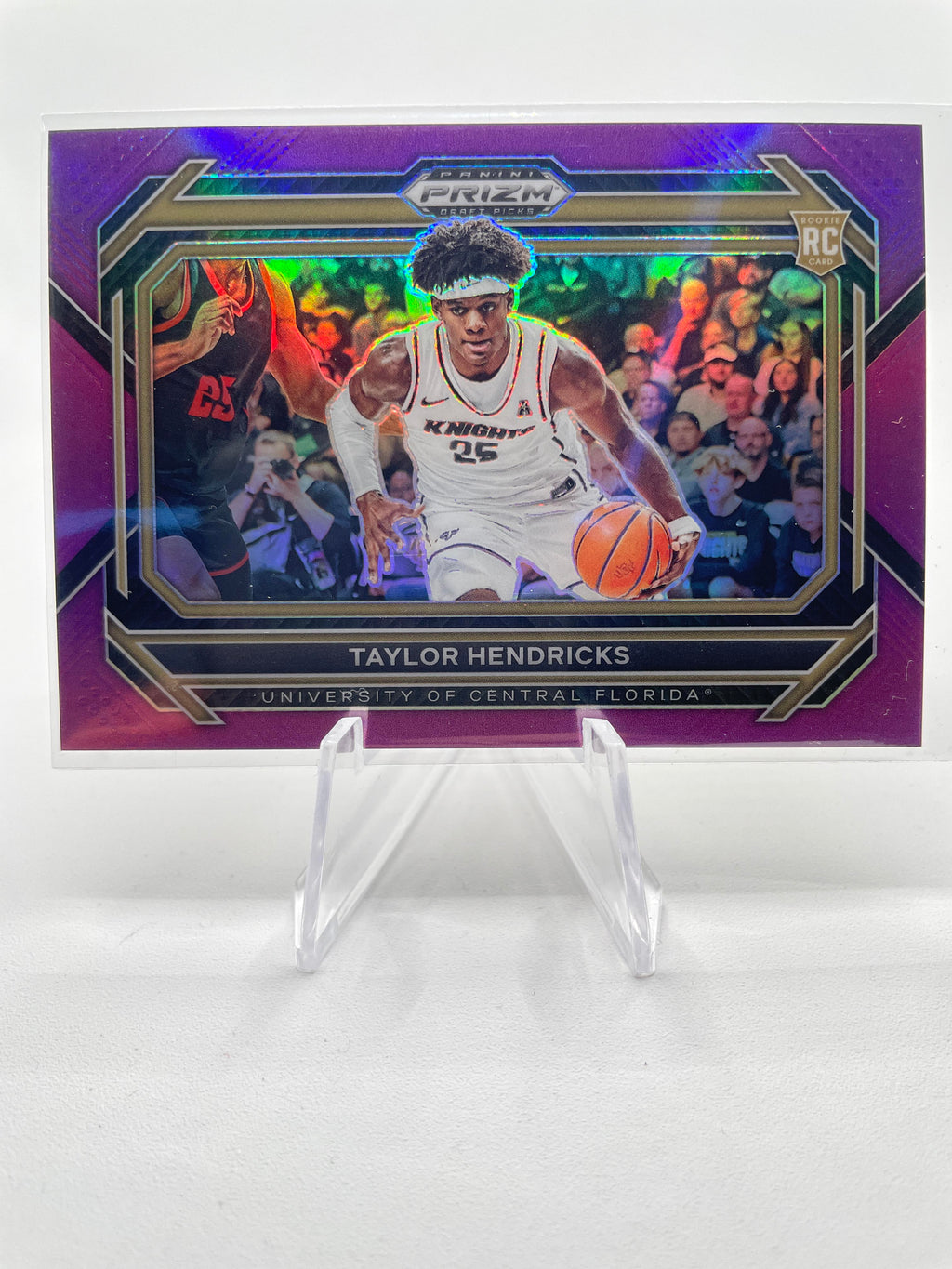 2023-24 Panini Prizm Draft Taylor Hendricks Purple Prizm Variation Rookie /75