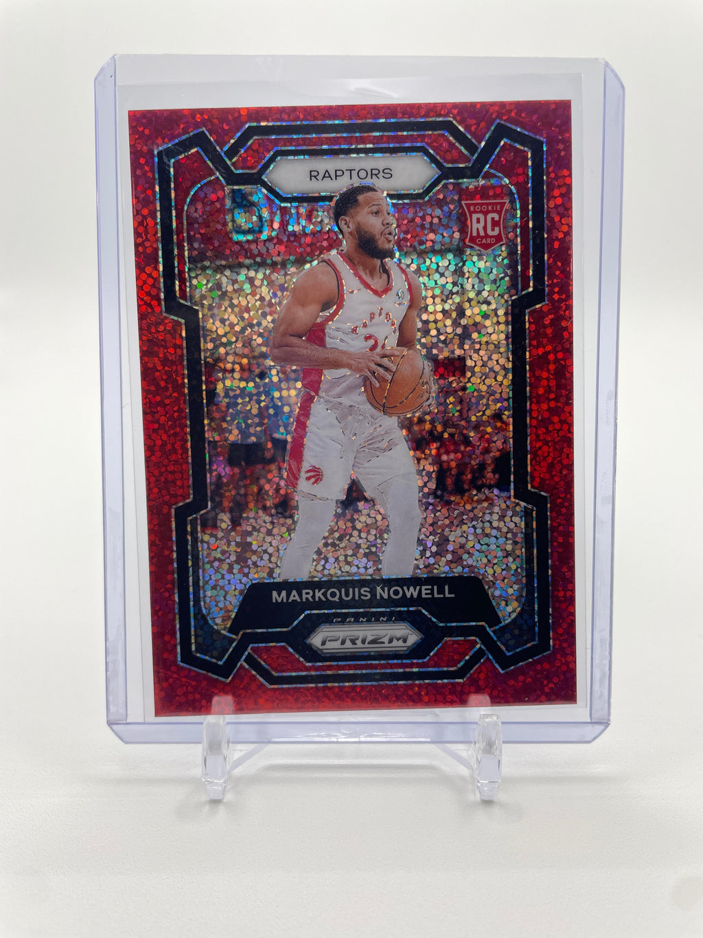 2023-24 Panini Prizm Markquis Nowell Red Sparkle Prizm Rookie SP