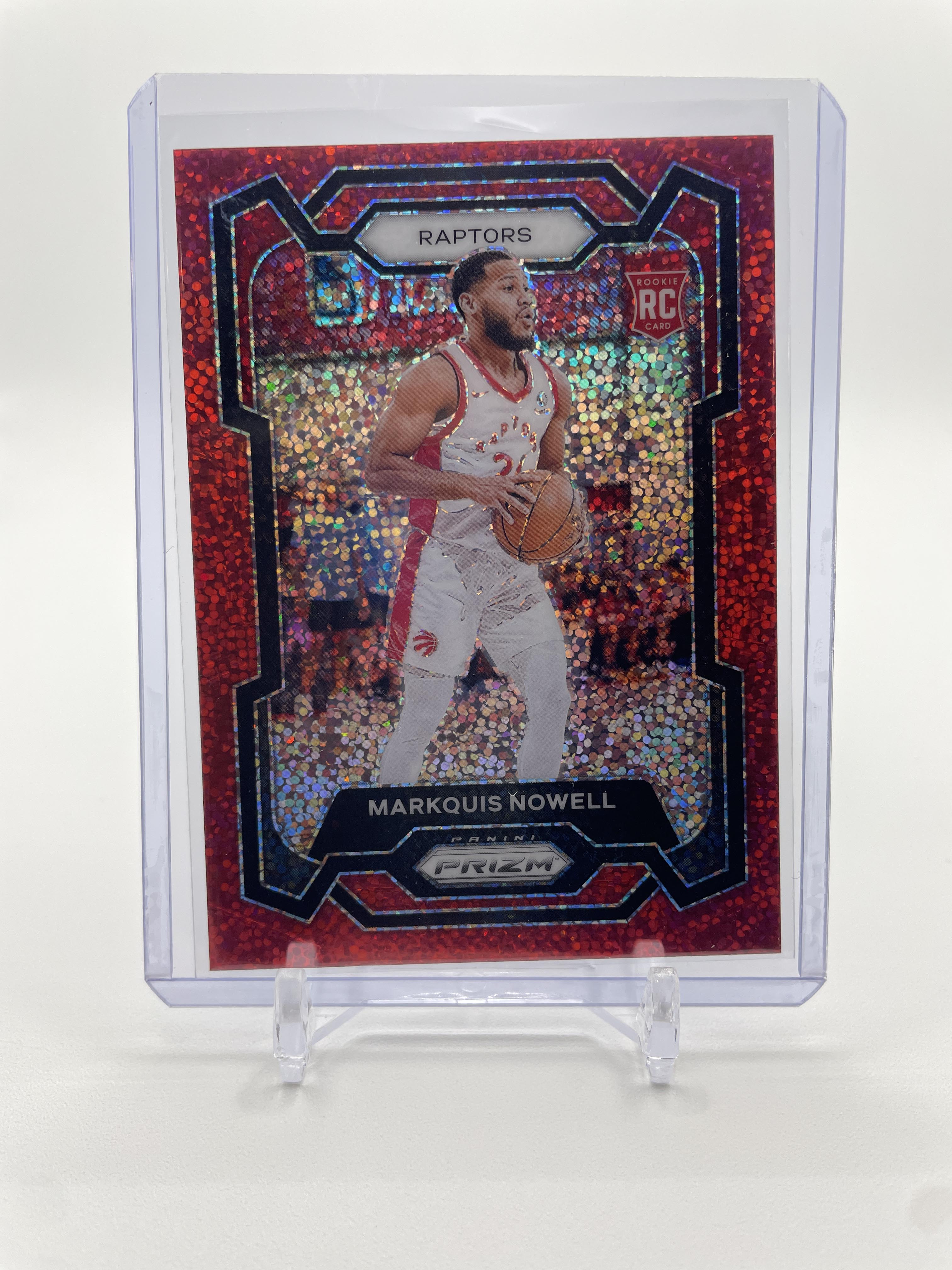2023-24 Panini Prizm Markquis Nowell Red Sparkle Prizm Rookie SP