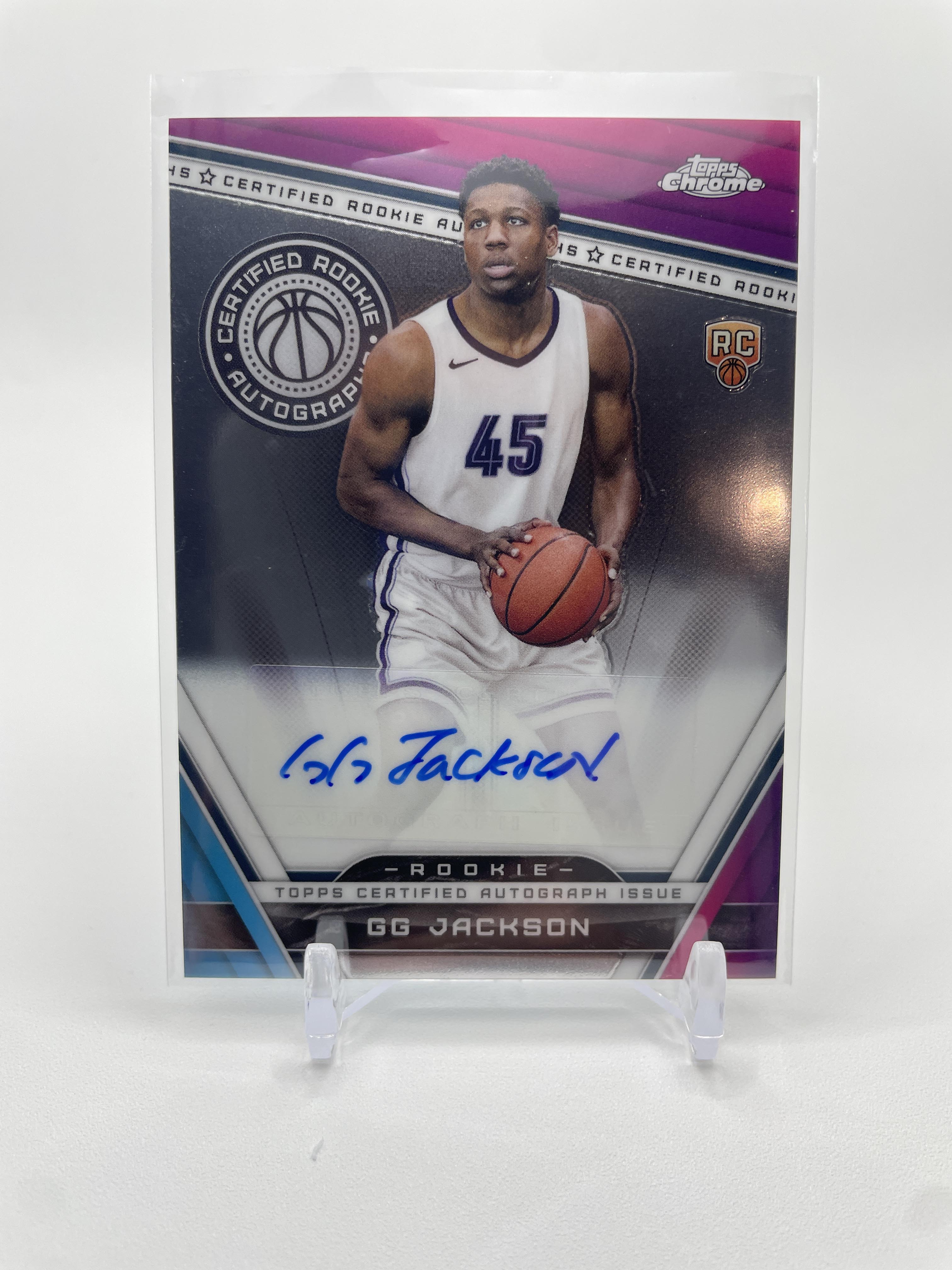 2023-24 Topps Chrome GG Jackson 1972 Throwback Rookie Auto + Certified Auto
