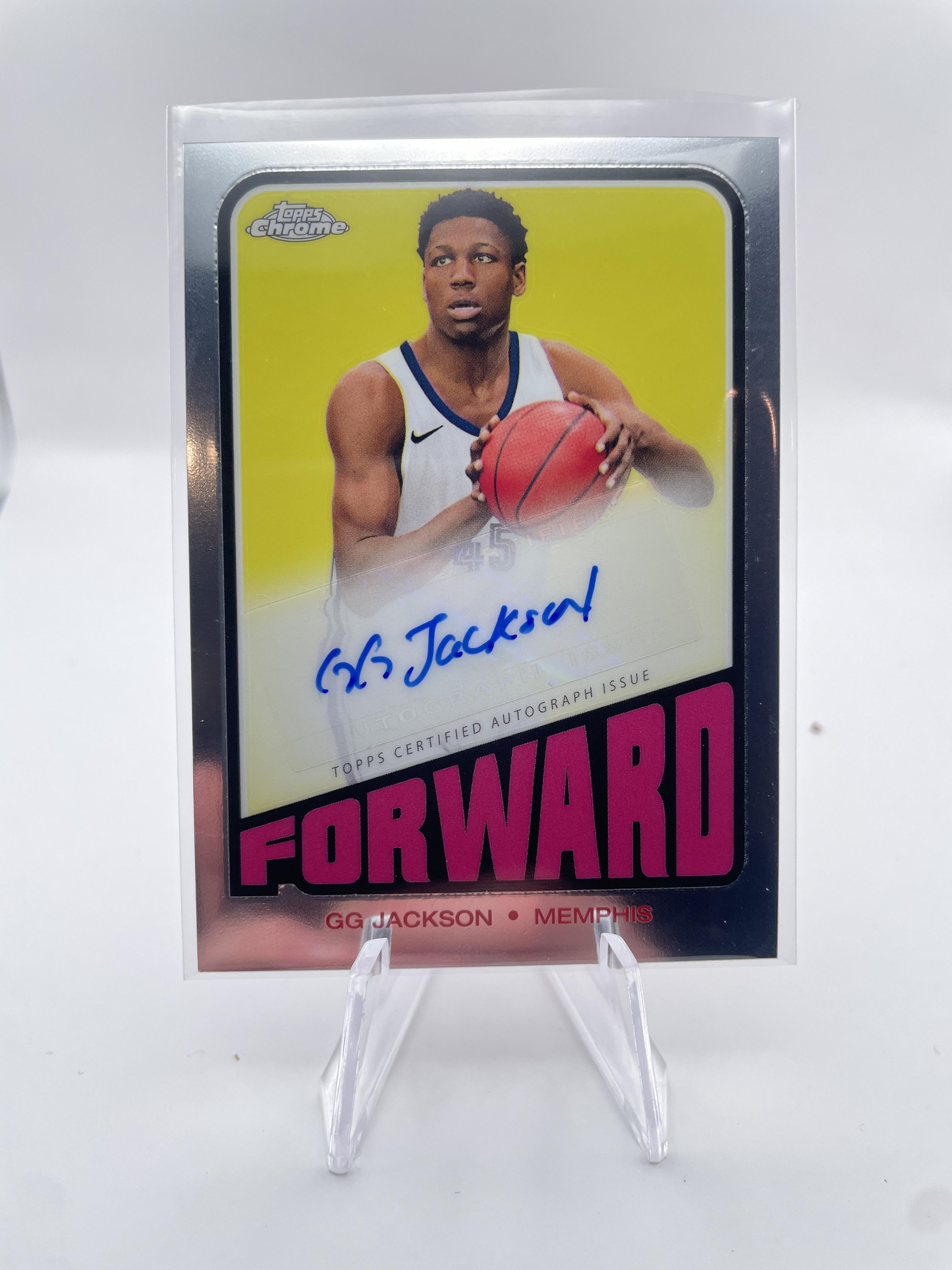 2023-24 Topps Chrome GG Jackson 1972 Throwback Rookie Auto + Certified Auto