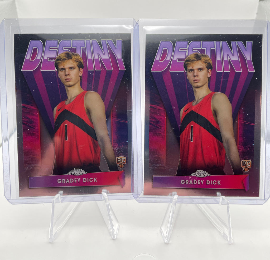 2023-24 Topps Chrome Gradey Dick Destiny Insert Rookie #D-7 Set (x2)
