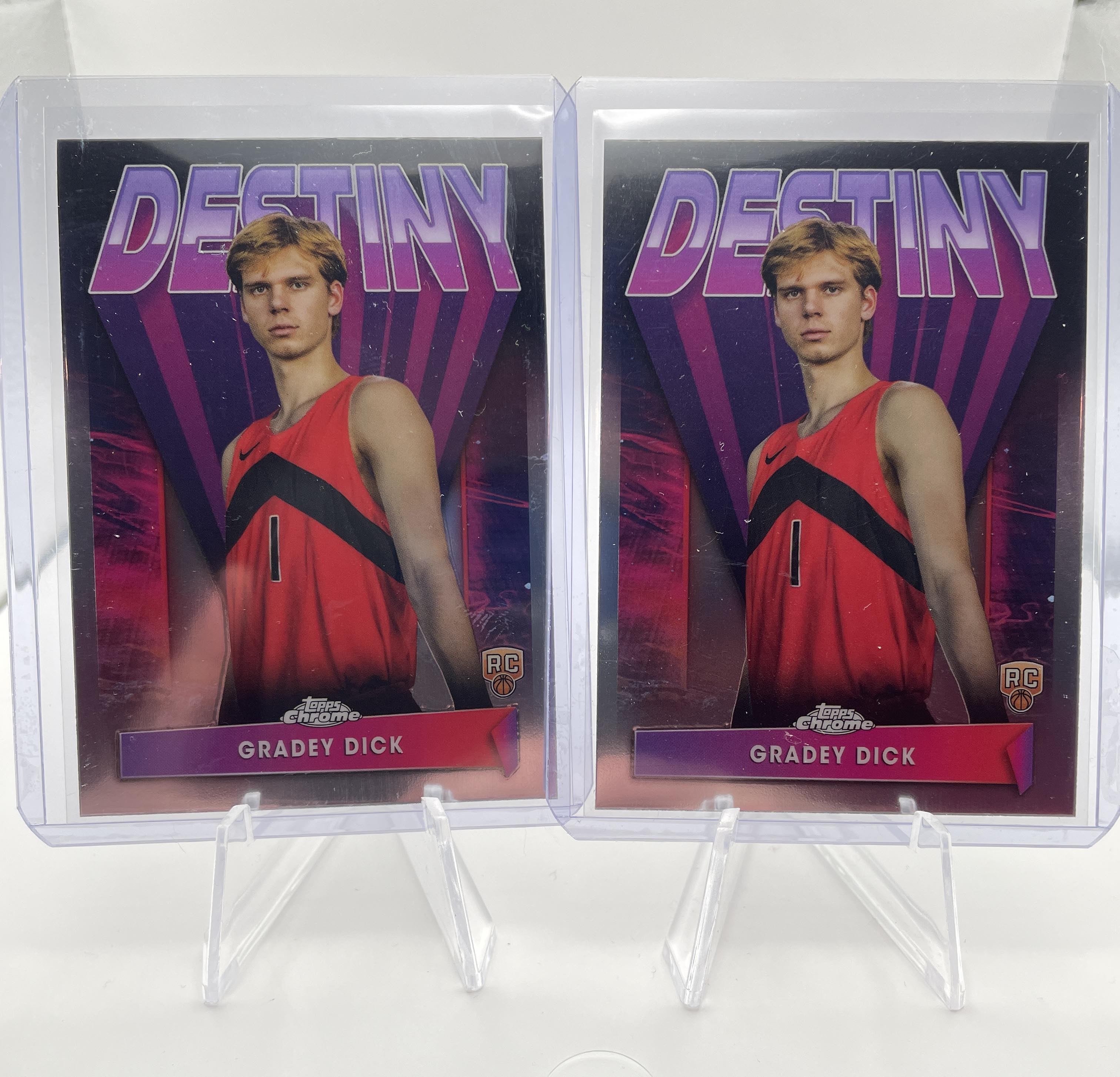 2023-24 Topps Chrome Gradey Dick Destiny Insert Rookie #D-7 Set (x2)