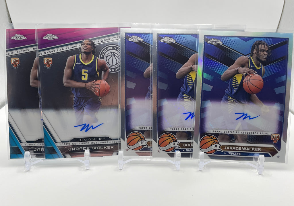 2023-24 Topps Chrome Jarace Walker Certified Rookie Auto + Refractor Set (x5)