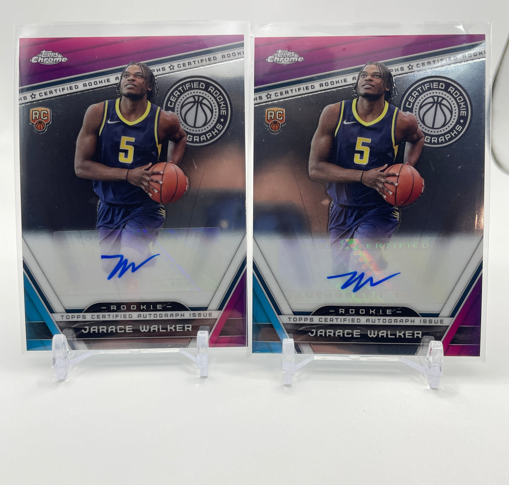 2023-24 Topps Chrome Jarace Walker Certified Rookie Auto + Refractor Set (x5)