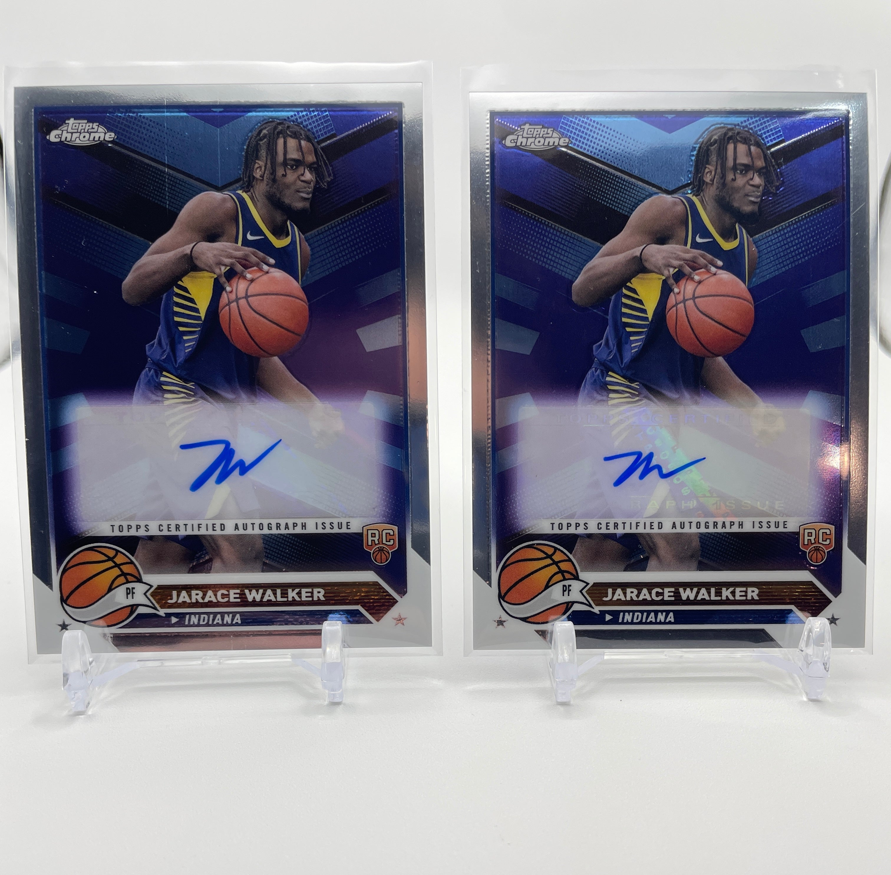 2023-24 Topps Chrome Jarace Walker Certified Rookie Auto + Refractor Set (x5)