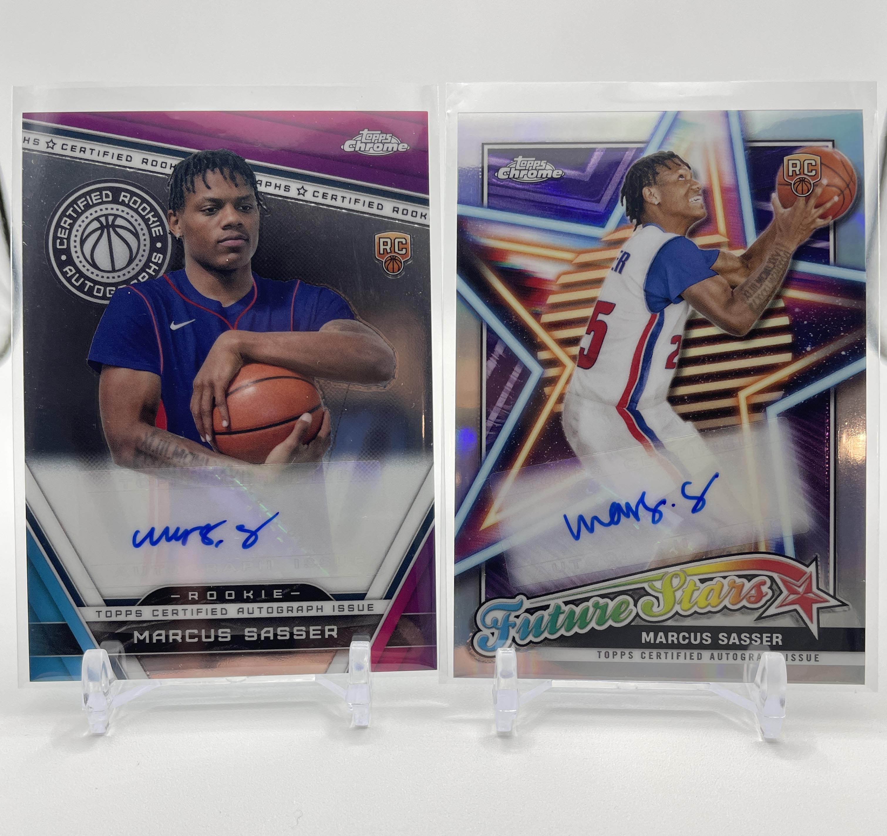 2023-24 Topps Chrome Marcus Rookie Autos + Bowman Best & Prizm DP Auto Set (x4)