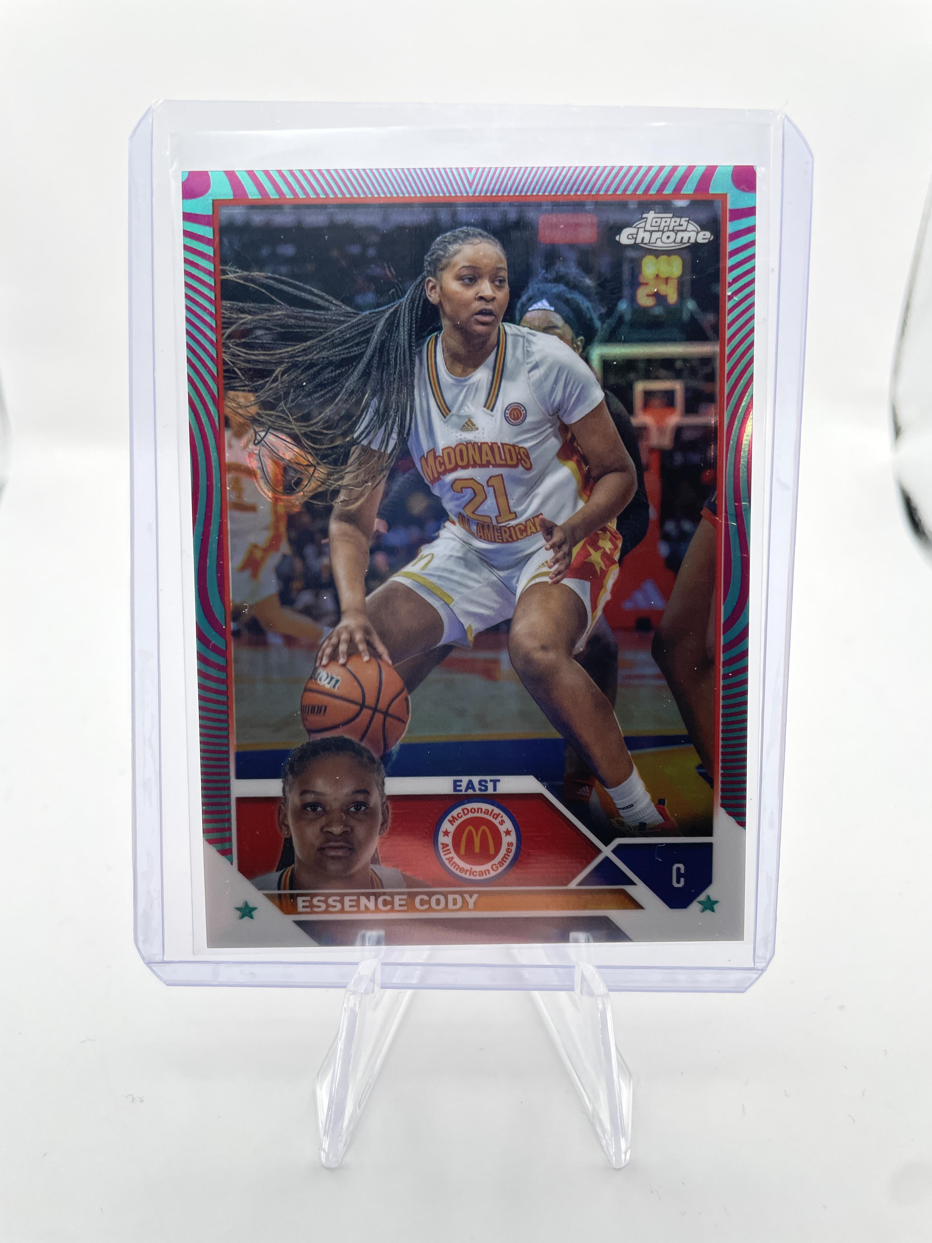 2023-24 Topps McDonald's Chrome Essence Cody Aqua Swirl Refractor /175 #26