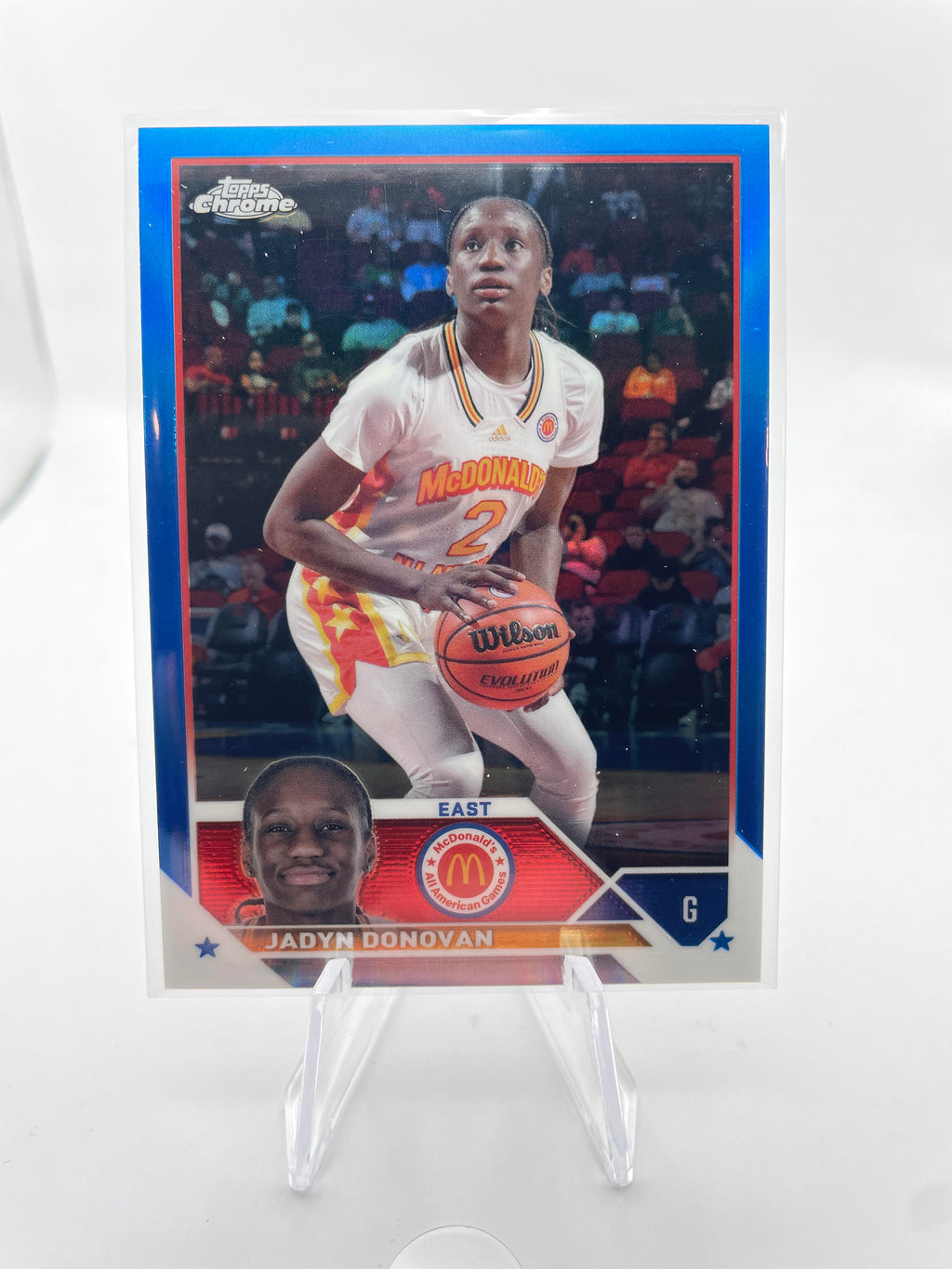 2023-24 Topps McDonald's Chrome Jadyn Donovan Blue Refractor Rookie /99