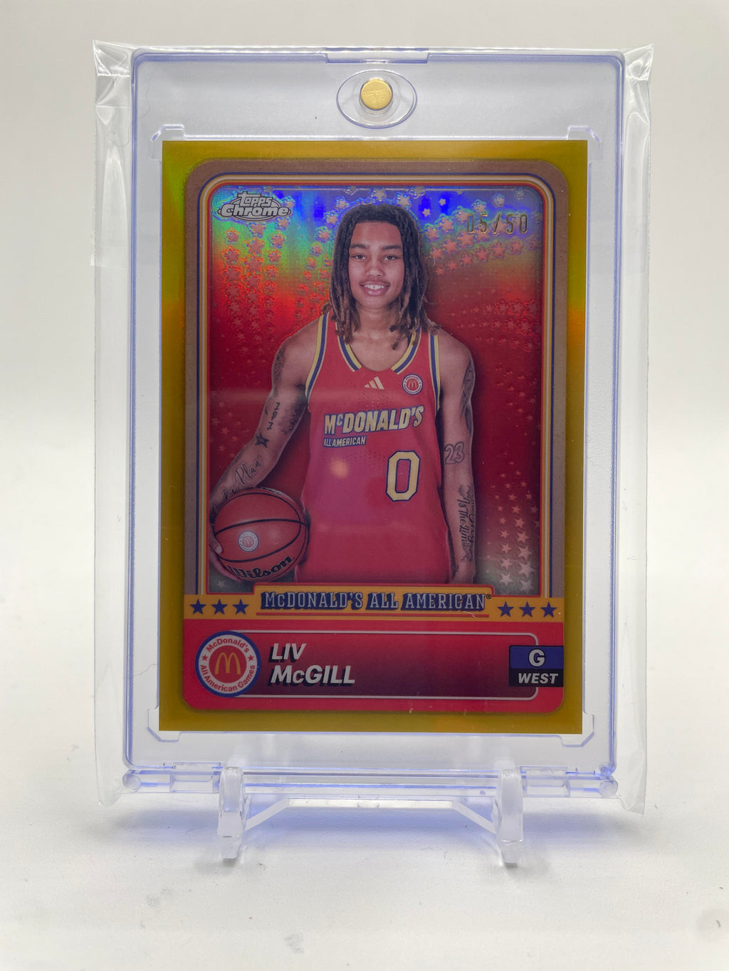 2023-24 Topps McDonald's Chrome Liv McGill Gold Refractor /50