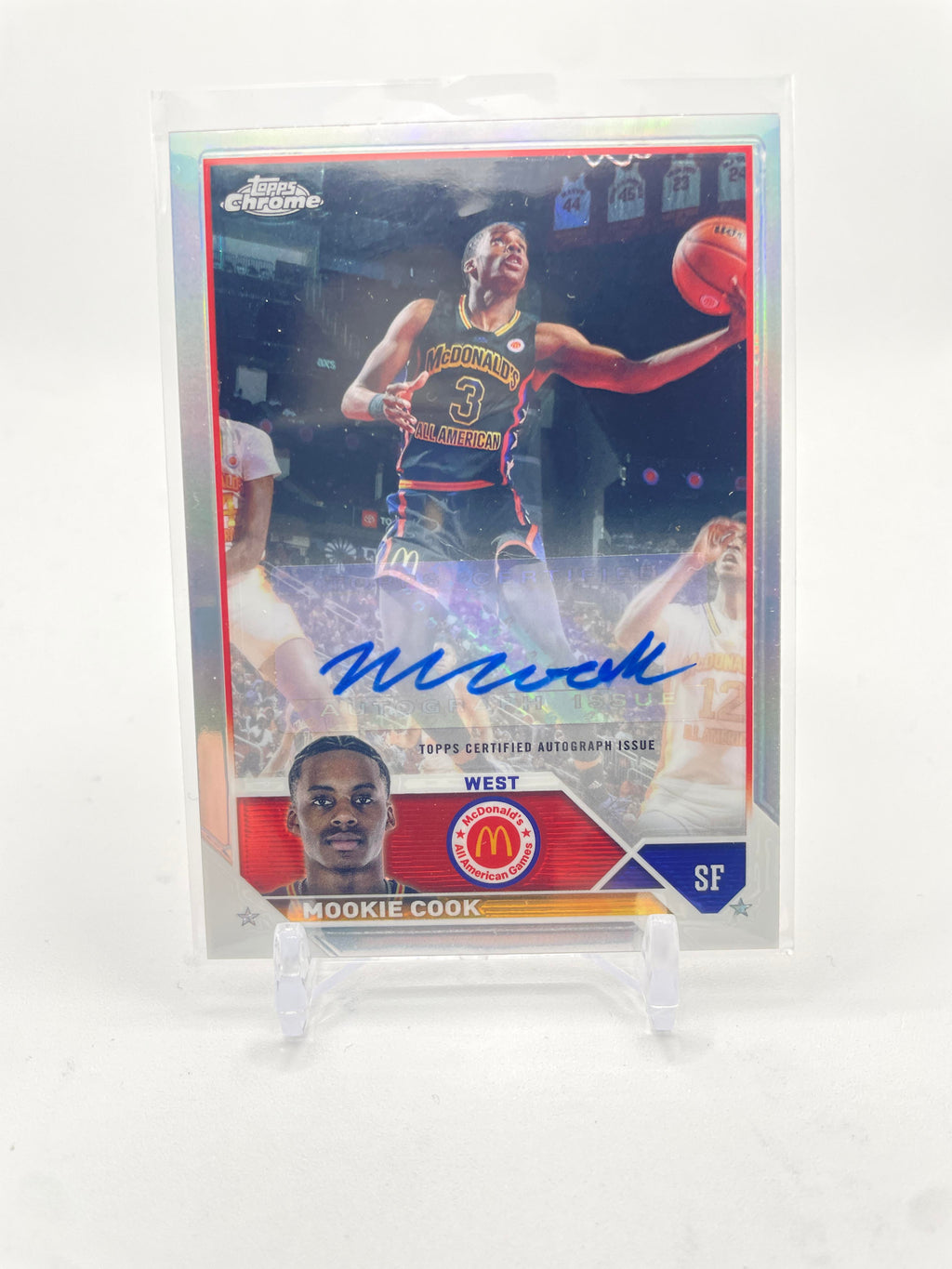 2023-24 Topps McDonald's Chrome Mookie Cook Refractor Auto