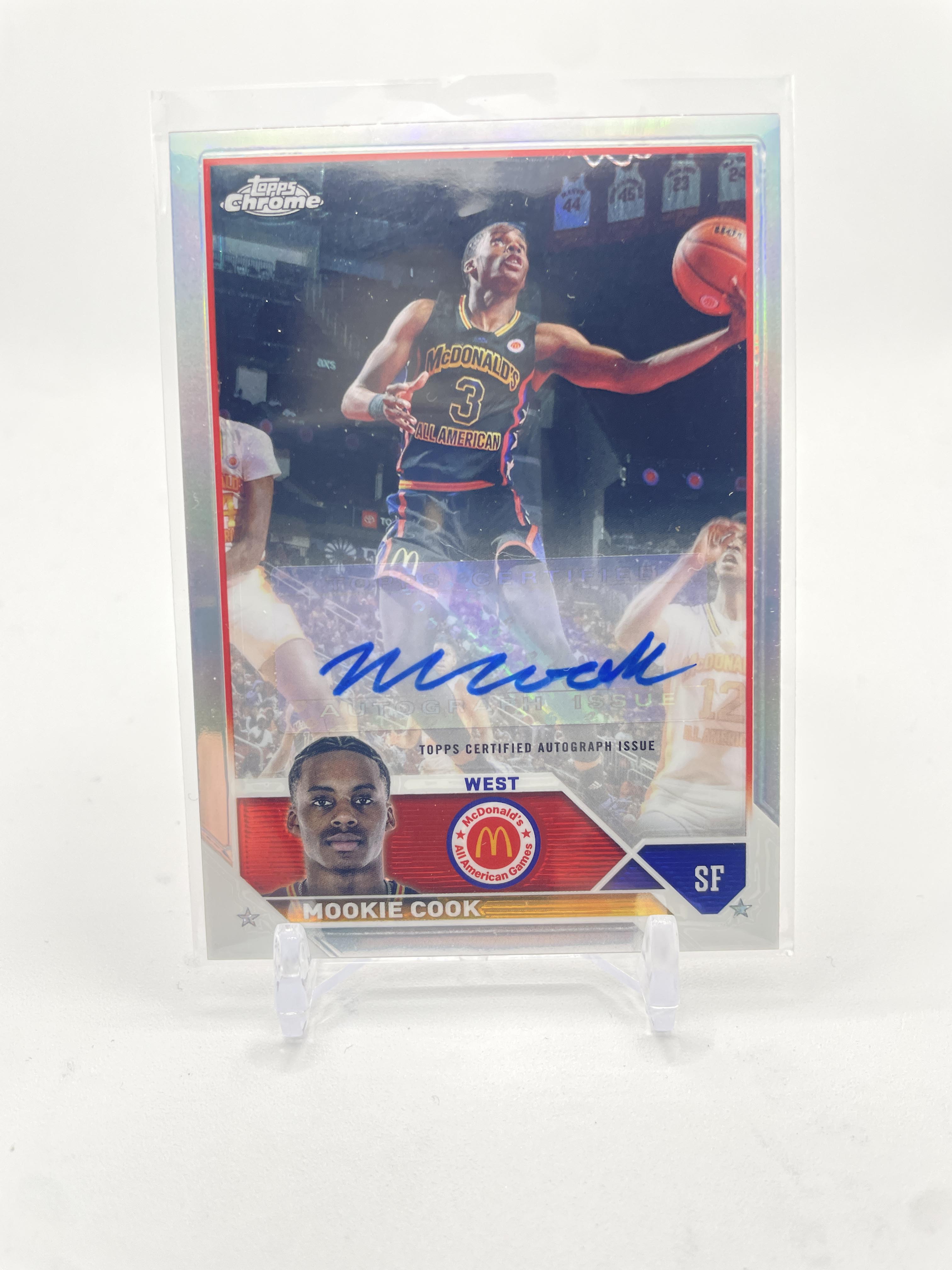2023-24 Topps McDonald's Chrome Mookie Cook Refractor Auto