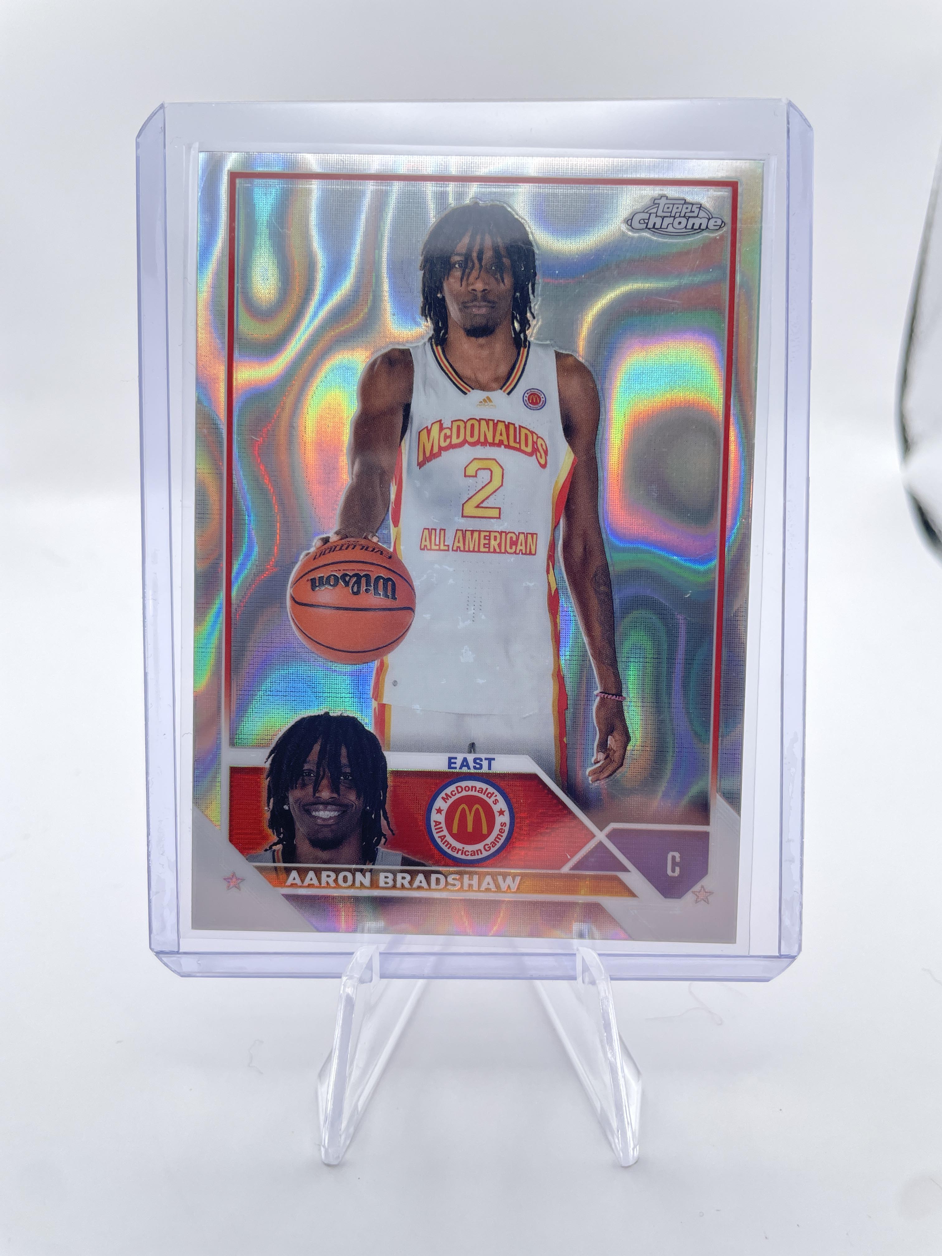 2023-24 Topps Mcdonald's Chrome Aaron Bradshaw Lava Refractor /299