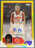 2023-24 Topps Mcdonald's Chrome Aaron Bradshaw Yellow Refractor Auto /75