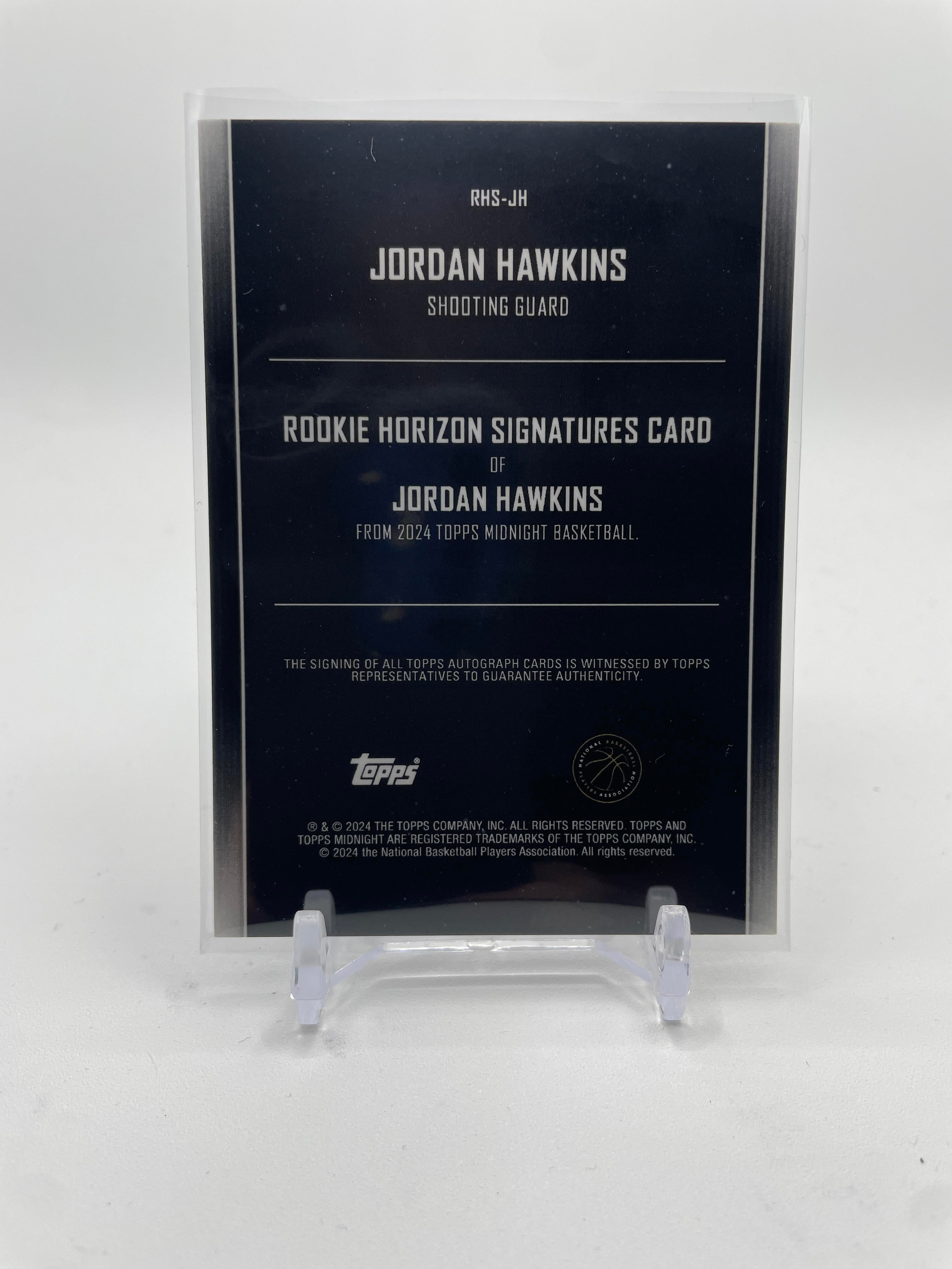 2023-24 Topps Midnight Jordan Hawkins Rookie Horizon Signatures Auto #RHS-JH
