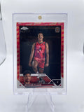 2023-24 Topps OTE Chrome Bryson Tiller Red Yellow Refractor /149 #7