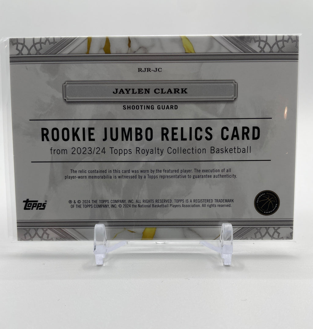 2023-24 Topps Royalty Jaylen Clark Rookie Jumbo Relics /99 #RJR-JC