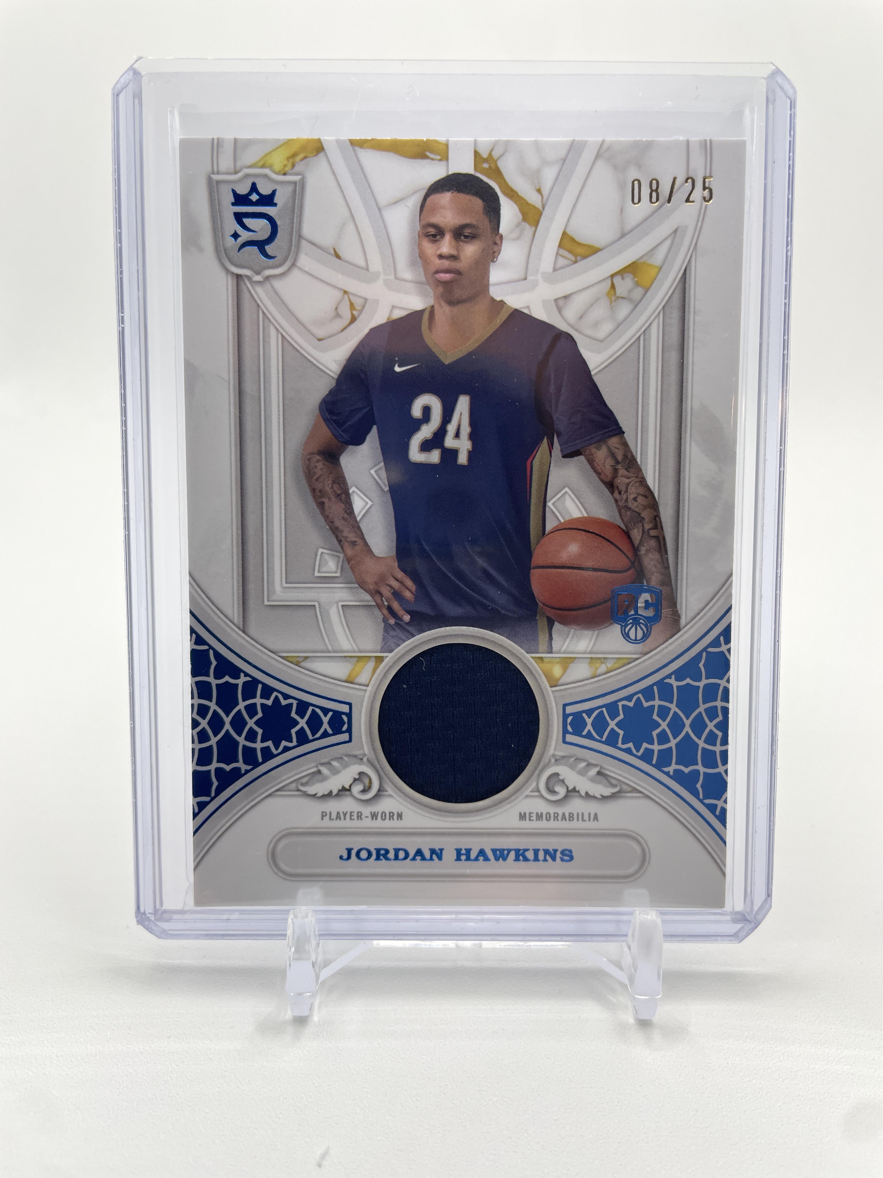 2023-24 Topps Royalty Jordan Hawkins Round Ball Relics Blue Rookie /25