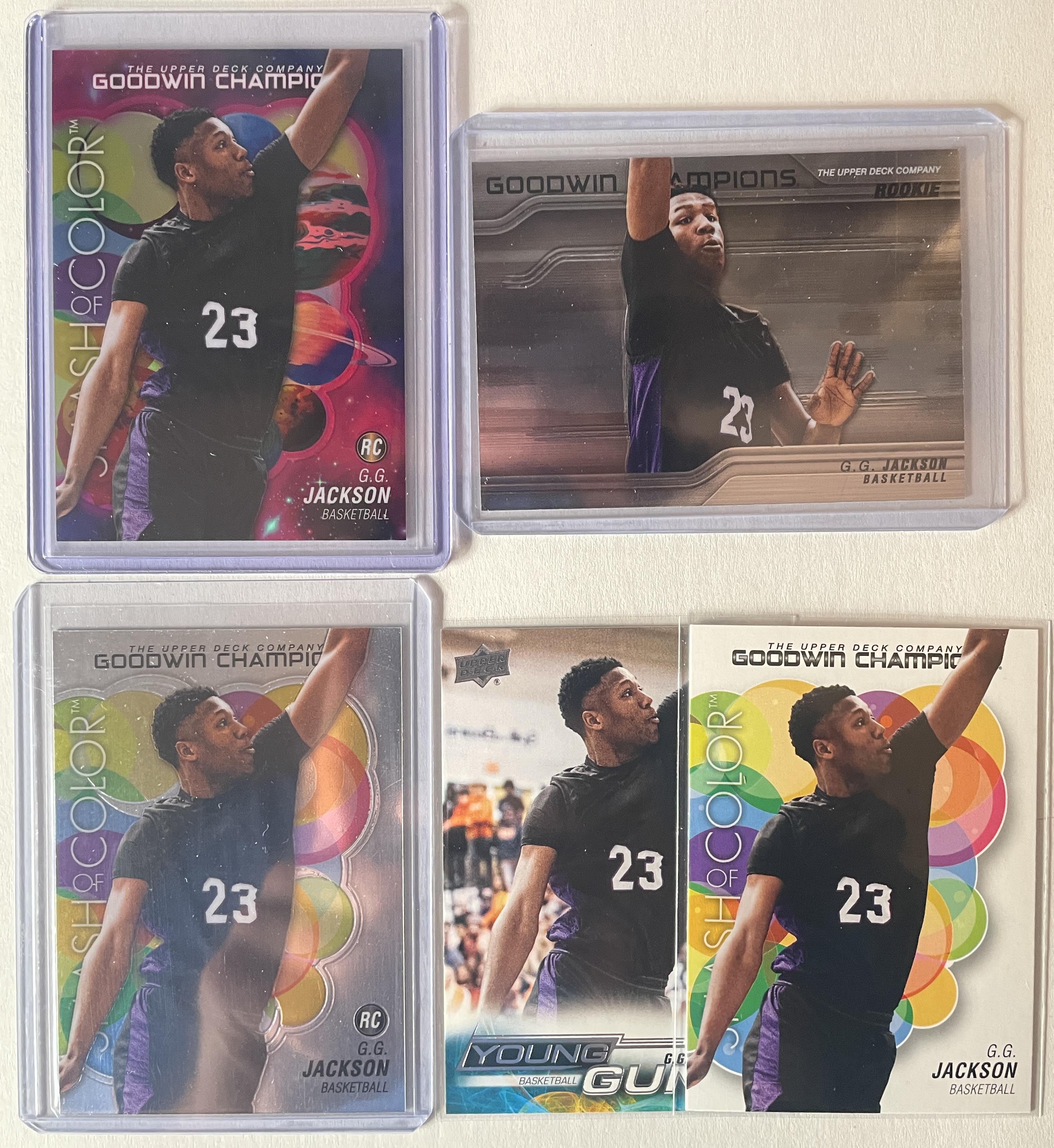 2023-24 UD Goodwin Champions GG Jackson Cosmic Splash of Color /199 SP Set (x5)
