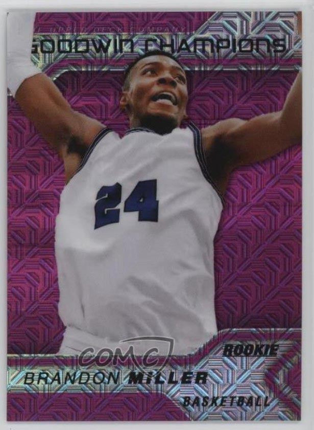 2023-24 Upper Deck Goodwin Champions Brandon Miller Pink Traxx Rookie SP /299