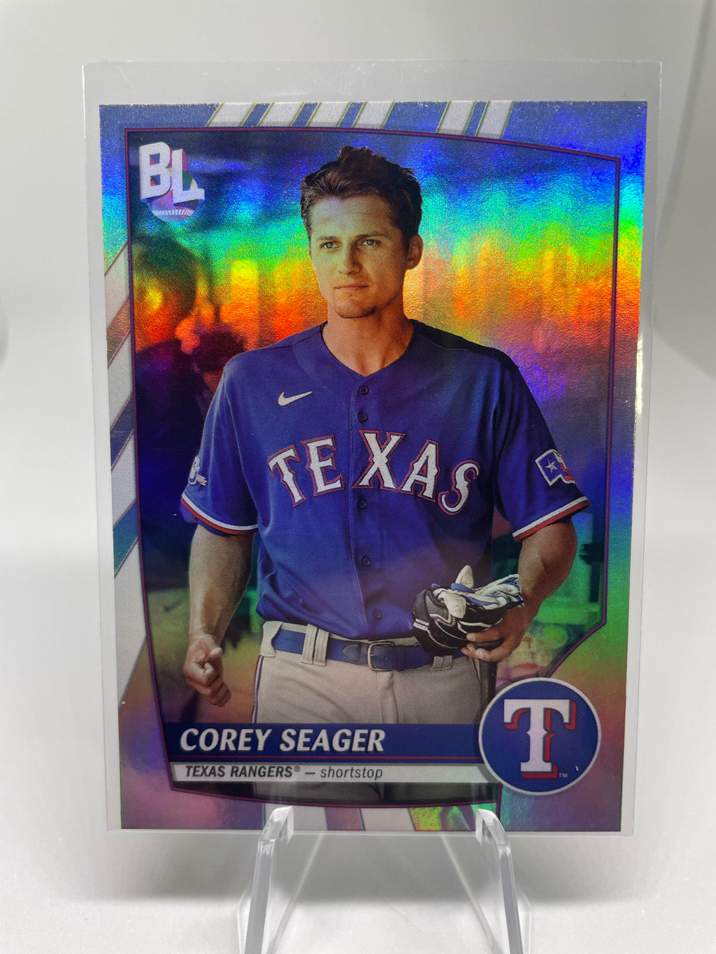 2023 Big League Jacob Degrom Black /25 + Corey Seager Refractor + Rangers Rookie