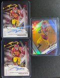 2023 Panini Gridiron Kings Travis Dye Rookie Auto /199 (x2) + Phoenix Base
