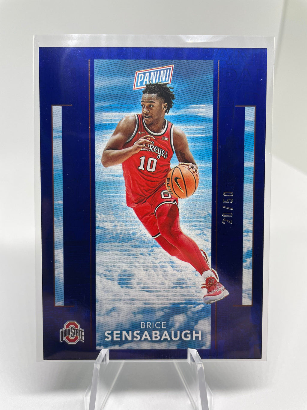 2023 Panini The National Convention Brice Sensabaugh Blue Rookie Parallel /50