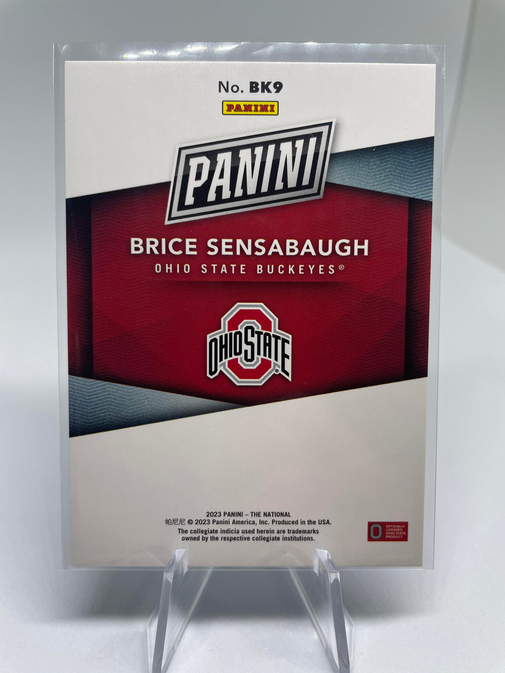 2023 Panini The National Convention Brice Sensabaugh Blue Rookie Parallel /50