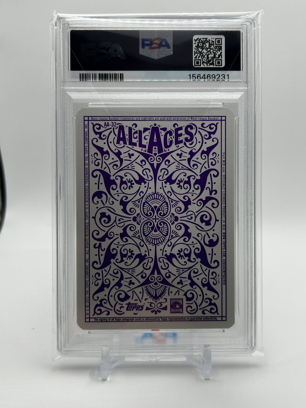 2023 Topps Nolan Ryan All Aces SSP Auto /25 PSA 8