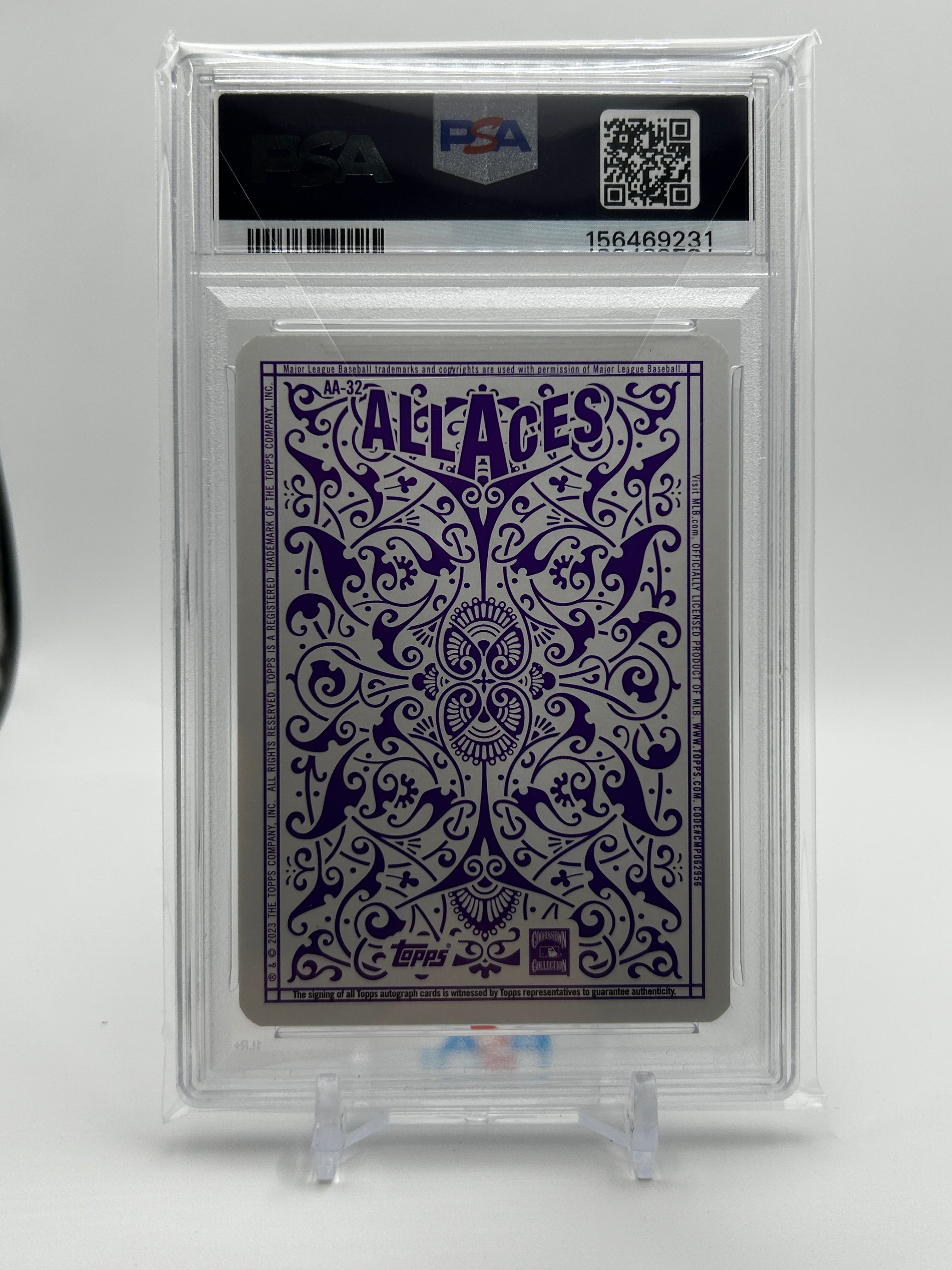 2023 Topps Nolan Ryan All Aces SSP Auto /25 PSA 8
