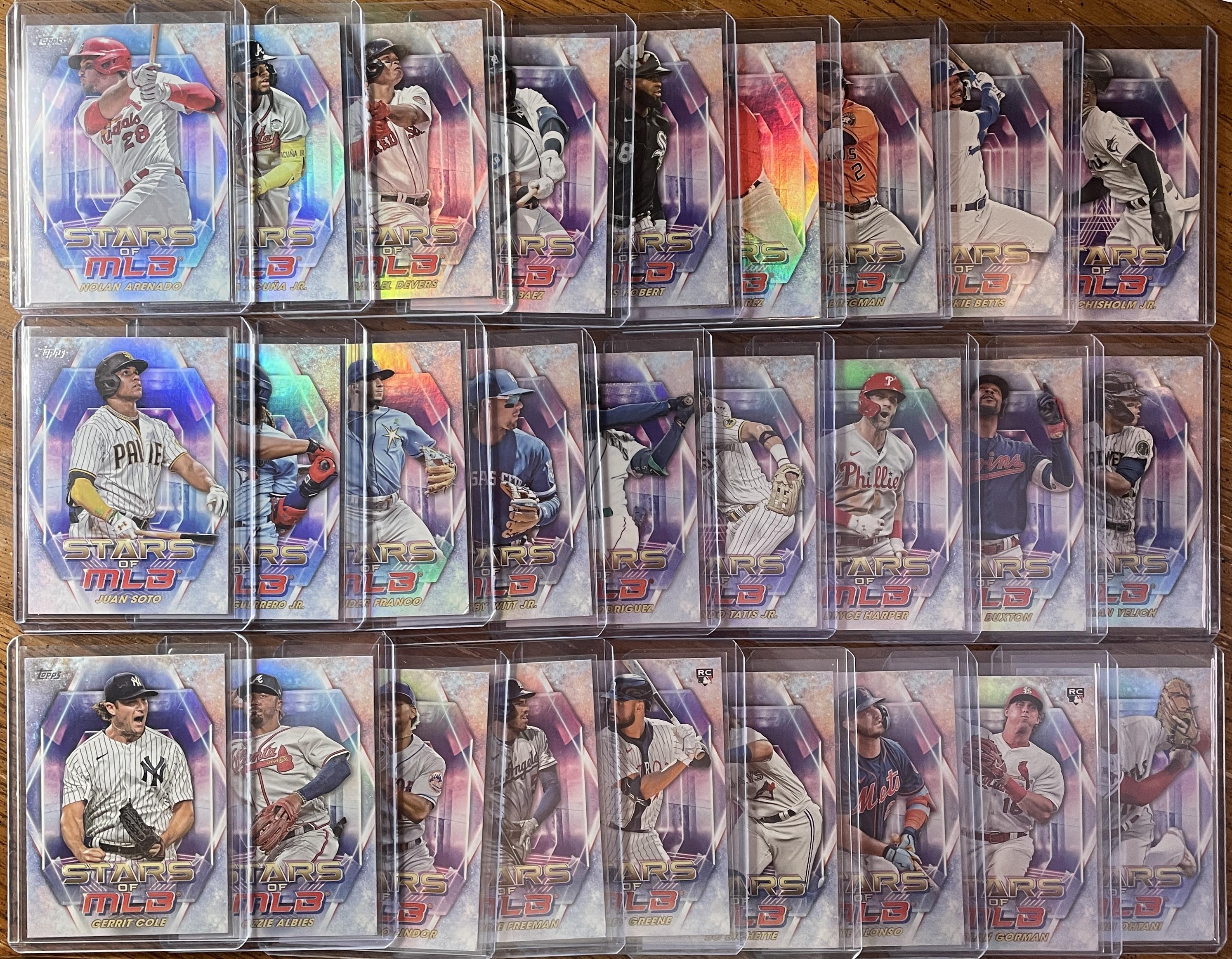 2023 Topps Series 1 Stars of MLB Near Complete Set - 27 / 30 Cards