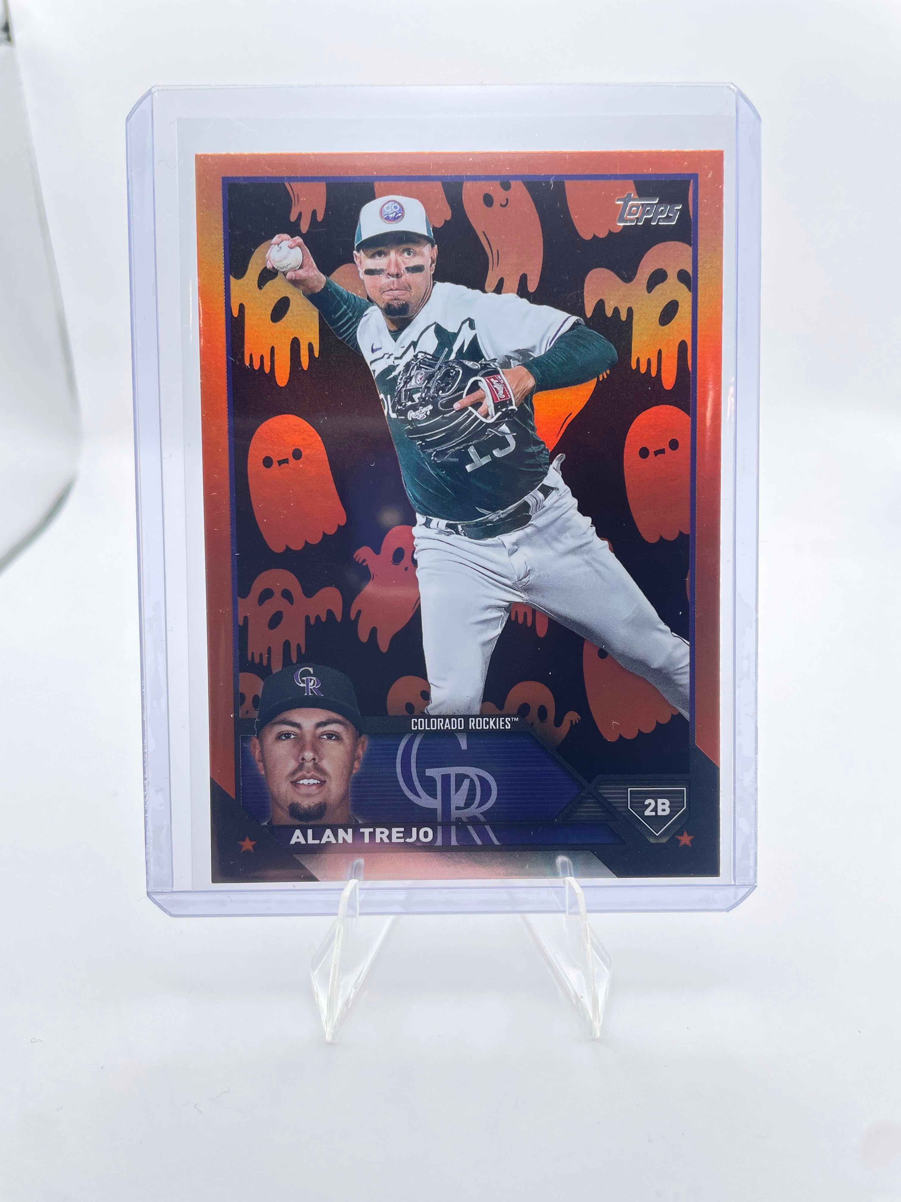 2023 Topps Update Series Alan Trejo Halloween SP Ghost Foil Ultra Rare