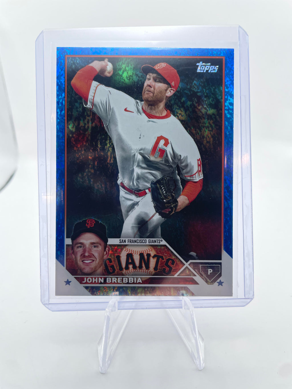 2023 Topps Update Series John Brebbia Blue Foil /999 #US157