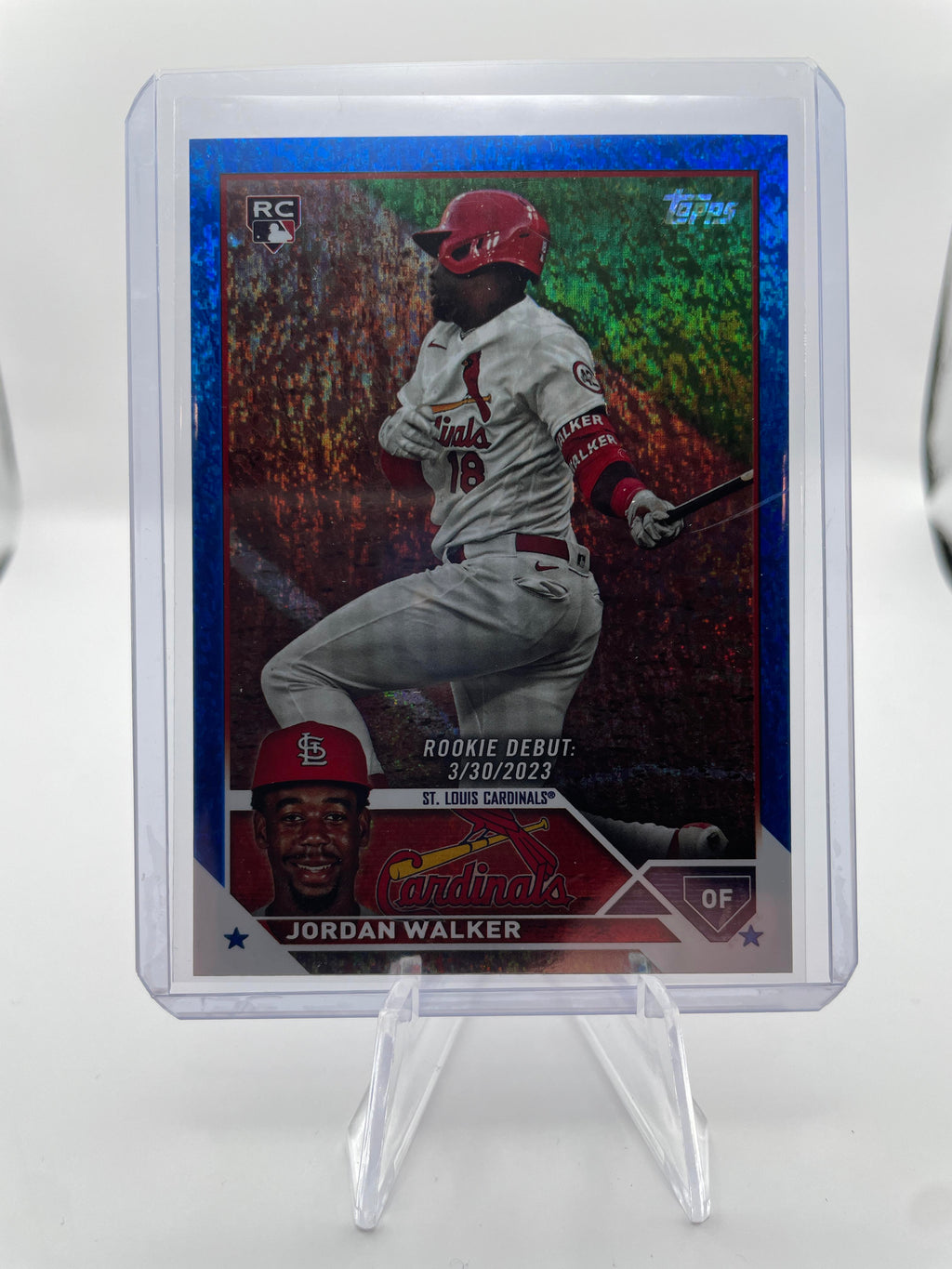 2023 Topps Update Series Jordan Walker Blue Foil Rookie /999 #US122