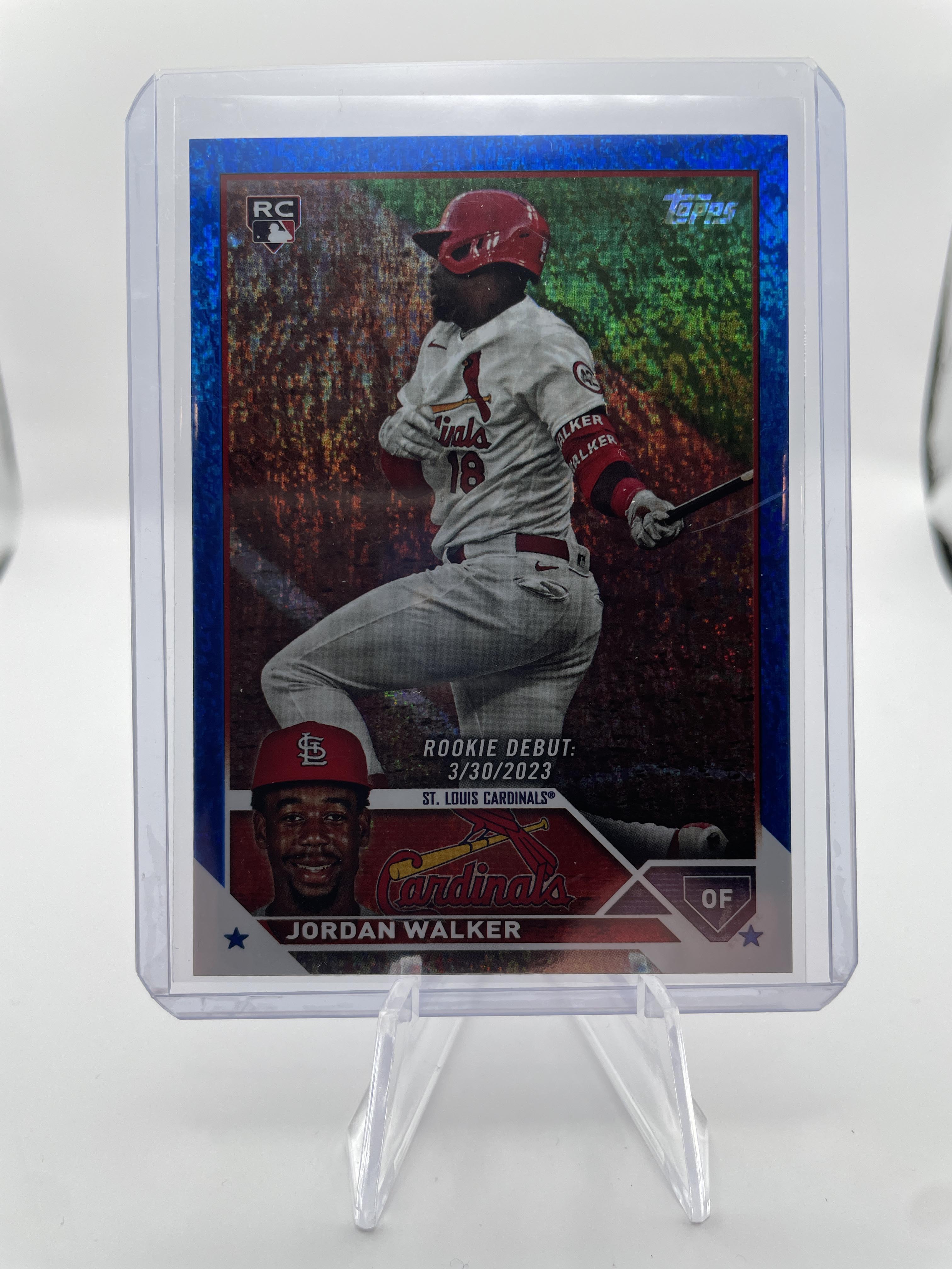 2023 Topps Update Series Jordan Walker Blue Foil Rookie /999 #US122