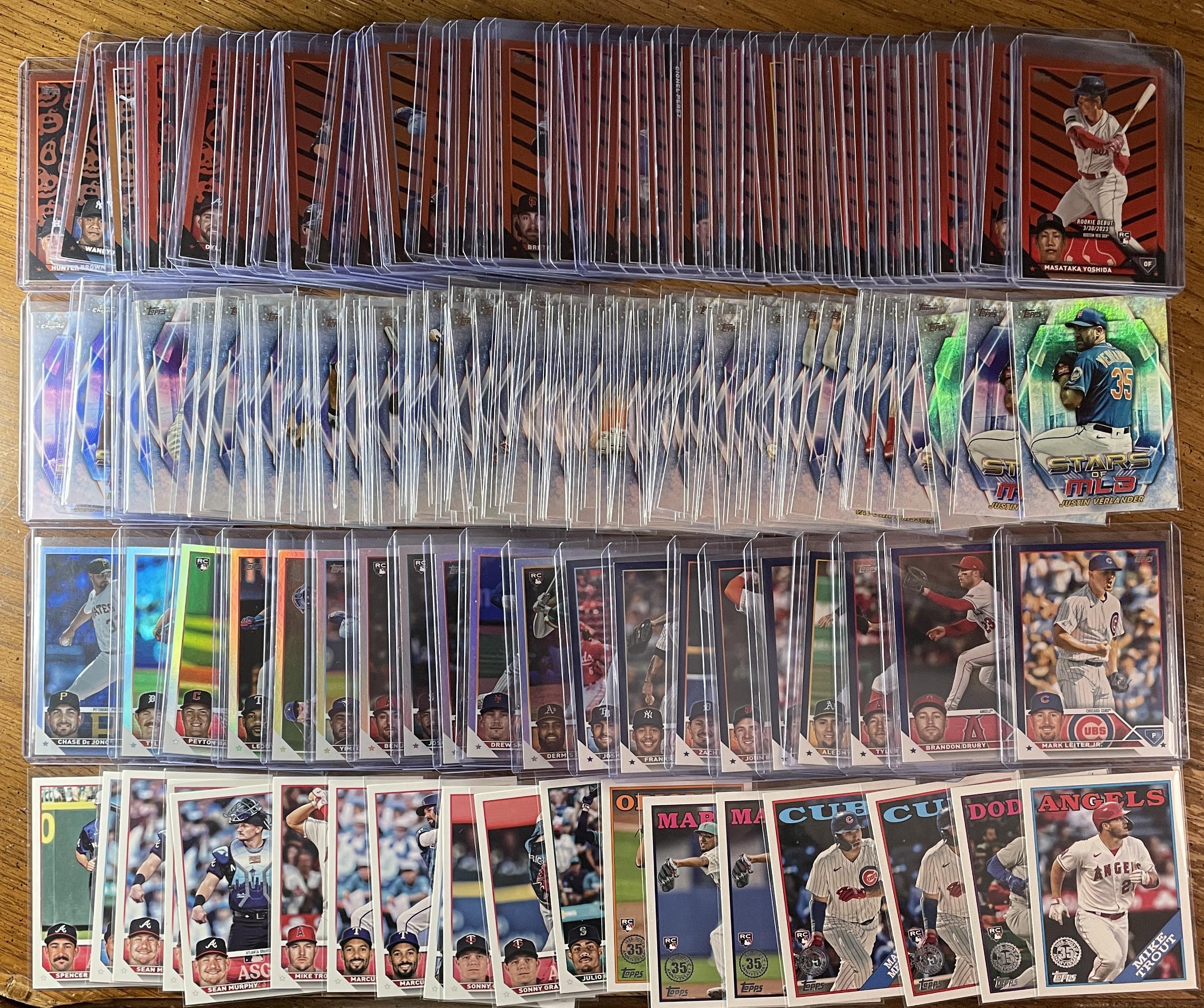 2023 Topps Update Series Set Of 201 Halloween SP + Silver & Blue Foil + Rookies