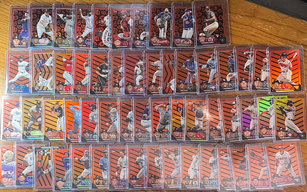 2023 Topps Update Series Set Of 201 Halloween SP + Silver & Blue Foil + Rookies