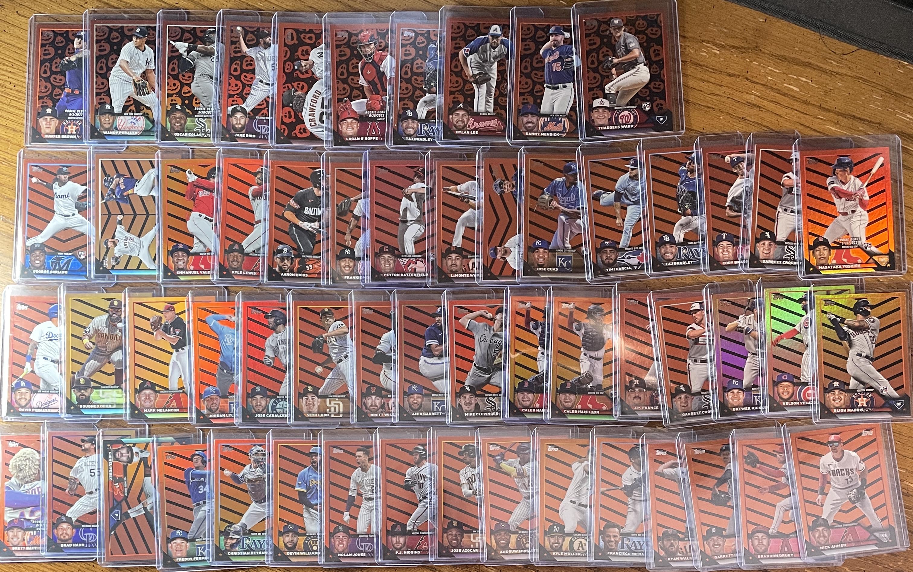 2023 Topps Update Series Set Of 201 Halloween SP + Silver & Blue Foil + Rookies
