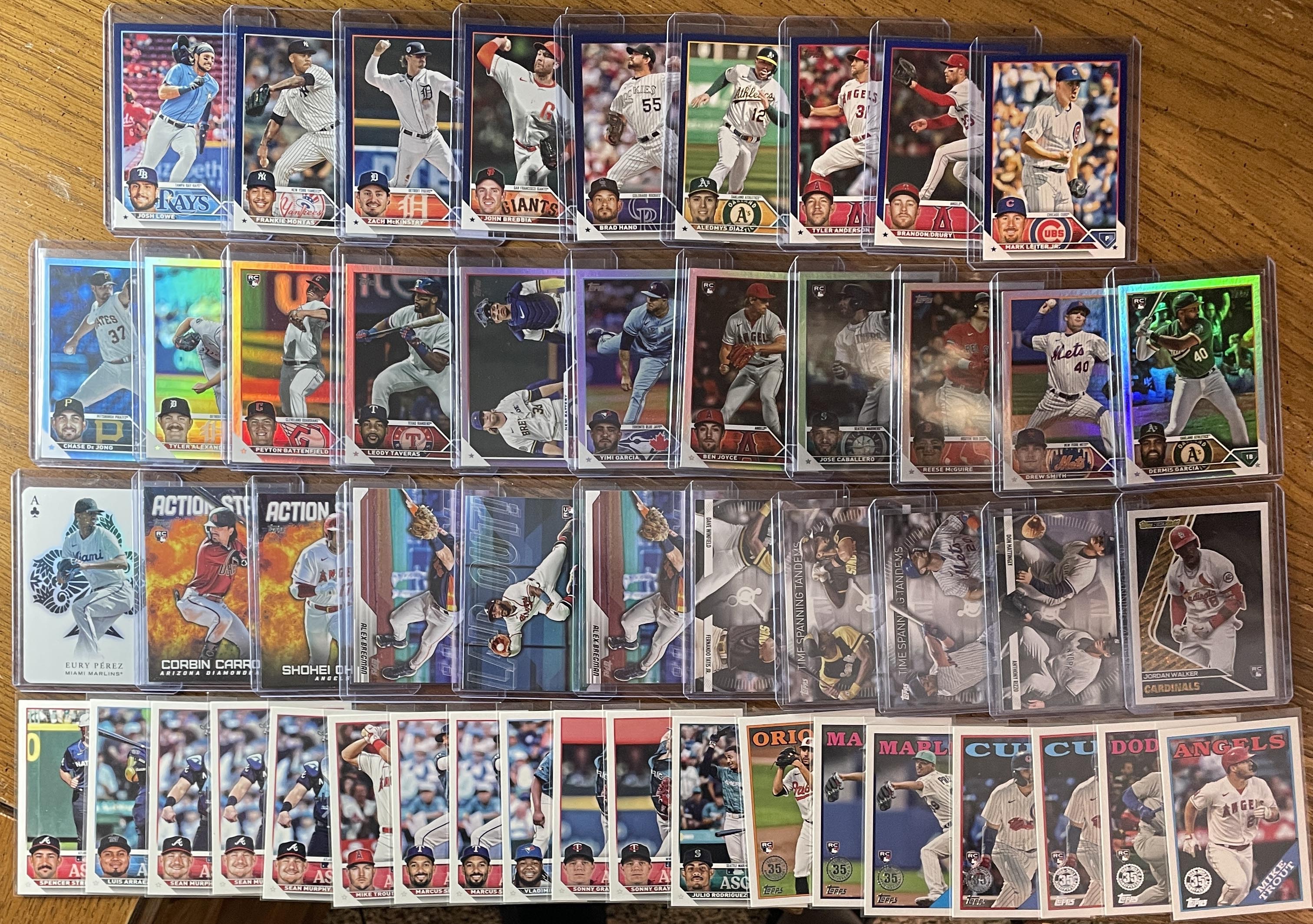 2023 Topps Update Series Set Of 201 Halloween SP + Silver & Blue Foil + Rookies