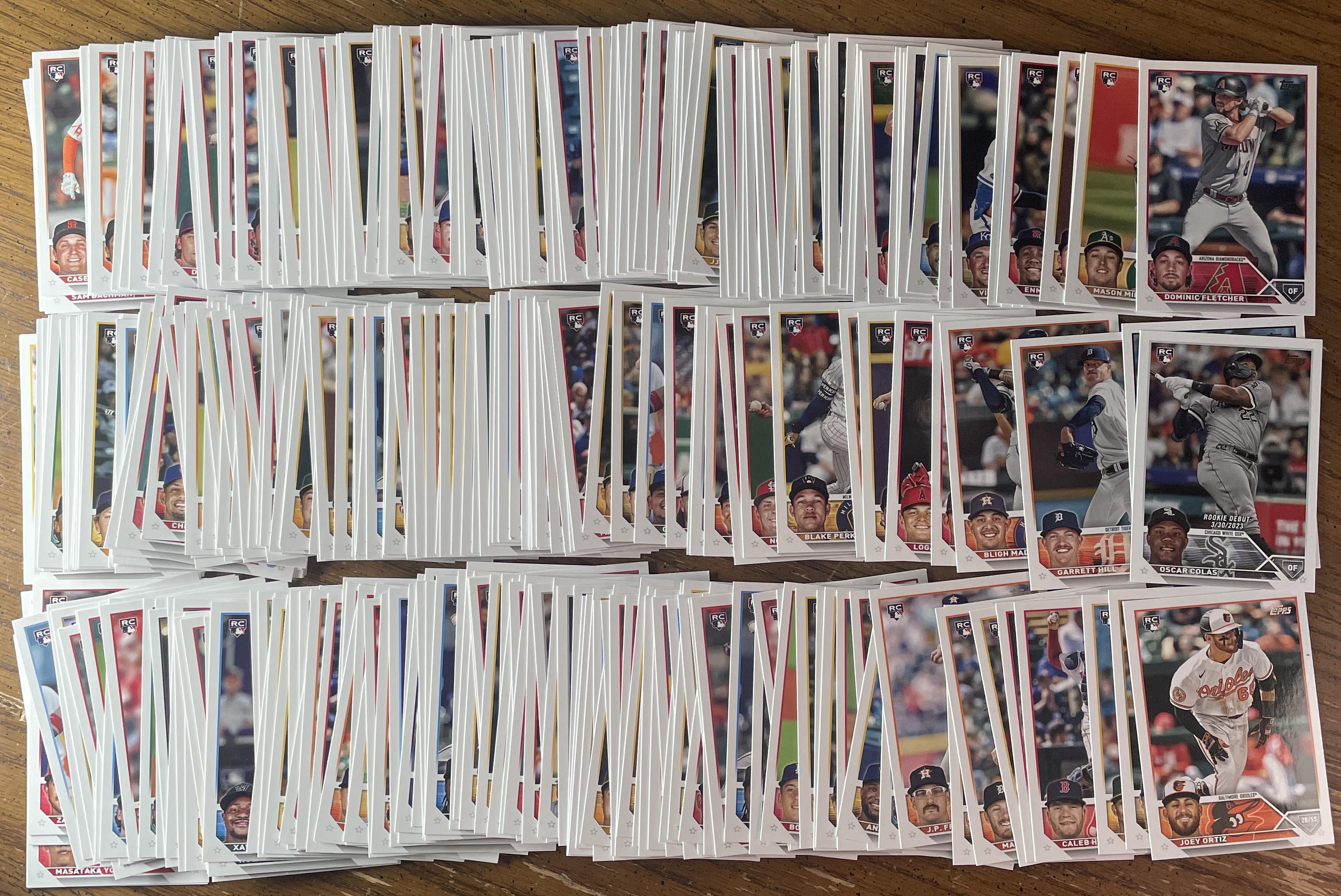 2023 Topps Update Series Set Of 460 Base Rookie RC Cards