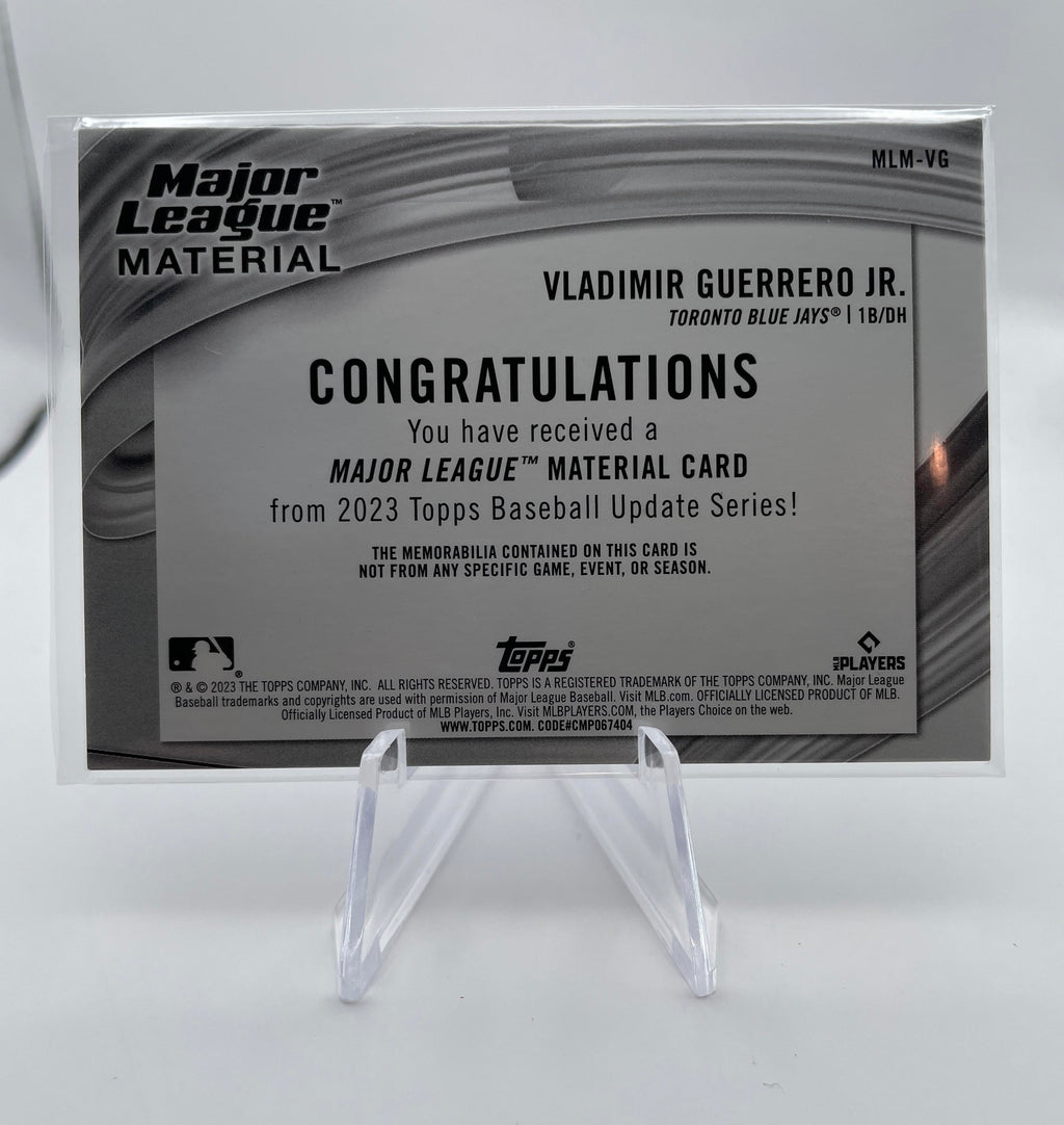 2023 Topps Update Series Vladimir Guerrero Major League Material Patch