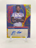 2024-25 Bowman U Best AJ Storr Greatness Awaits Yellow Refractor Auto /75