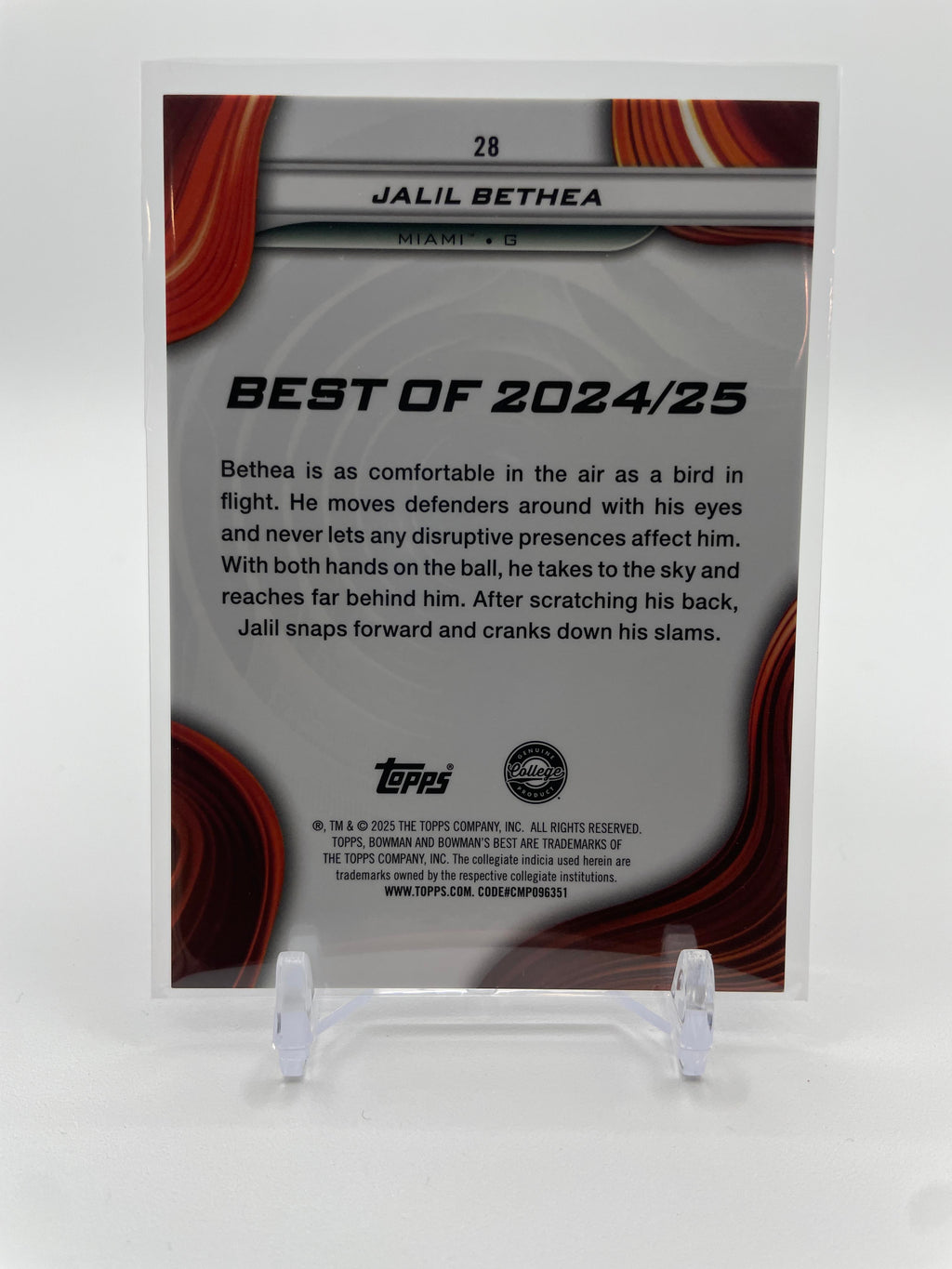 2024-25 Bowman U Best Jalil Bethea Gold Refractor /50 + Green /99 RC Set (x5)