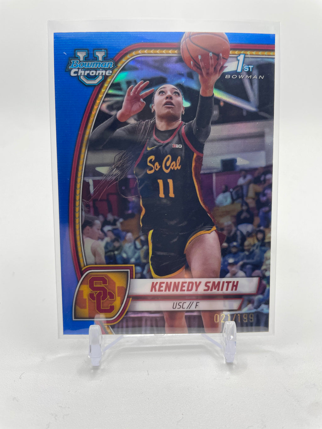 2024-25 Bowman U Best Kennedy Smith Gold Refractor /50 + Chrome Blue /199